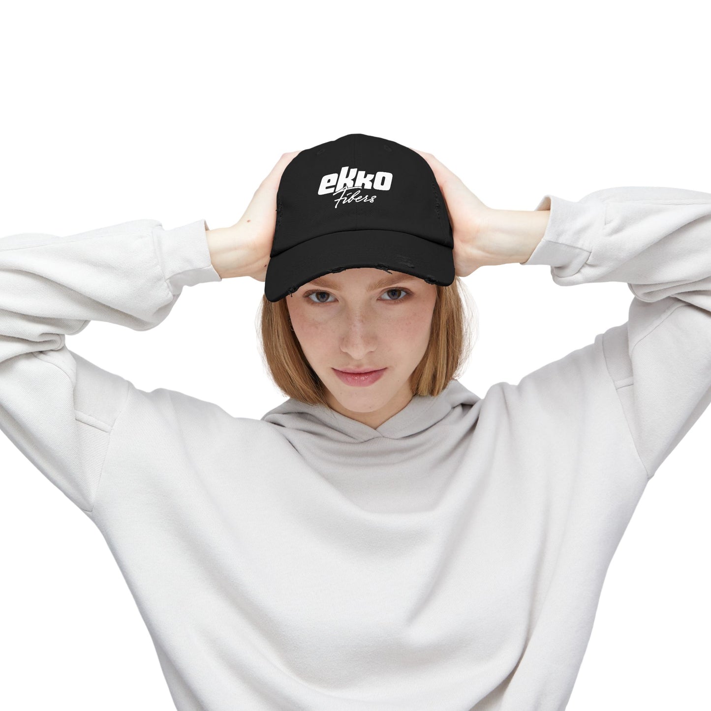 Ekko Fibers | Unisex Distressed Cap