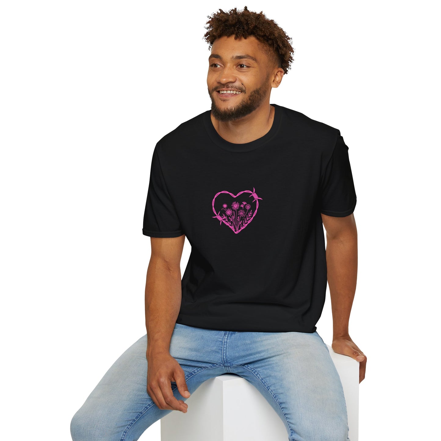 Barbed Heart & Daisies | Country Style | Unisex Graphic Tee