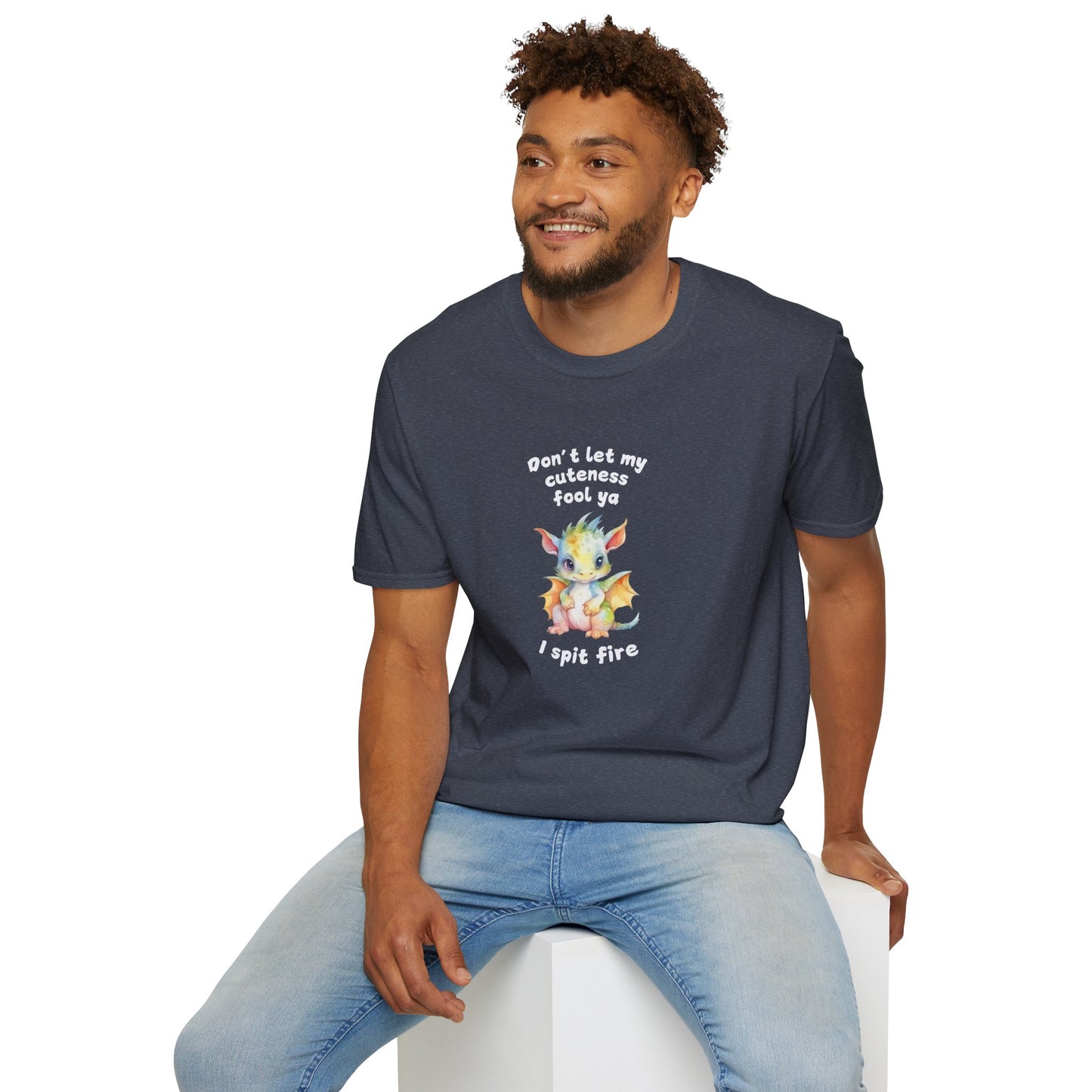 Don’t Let My Cuteness Fool You | Baby Dragon in Soft Pastels | Unisex Graphic Tee