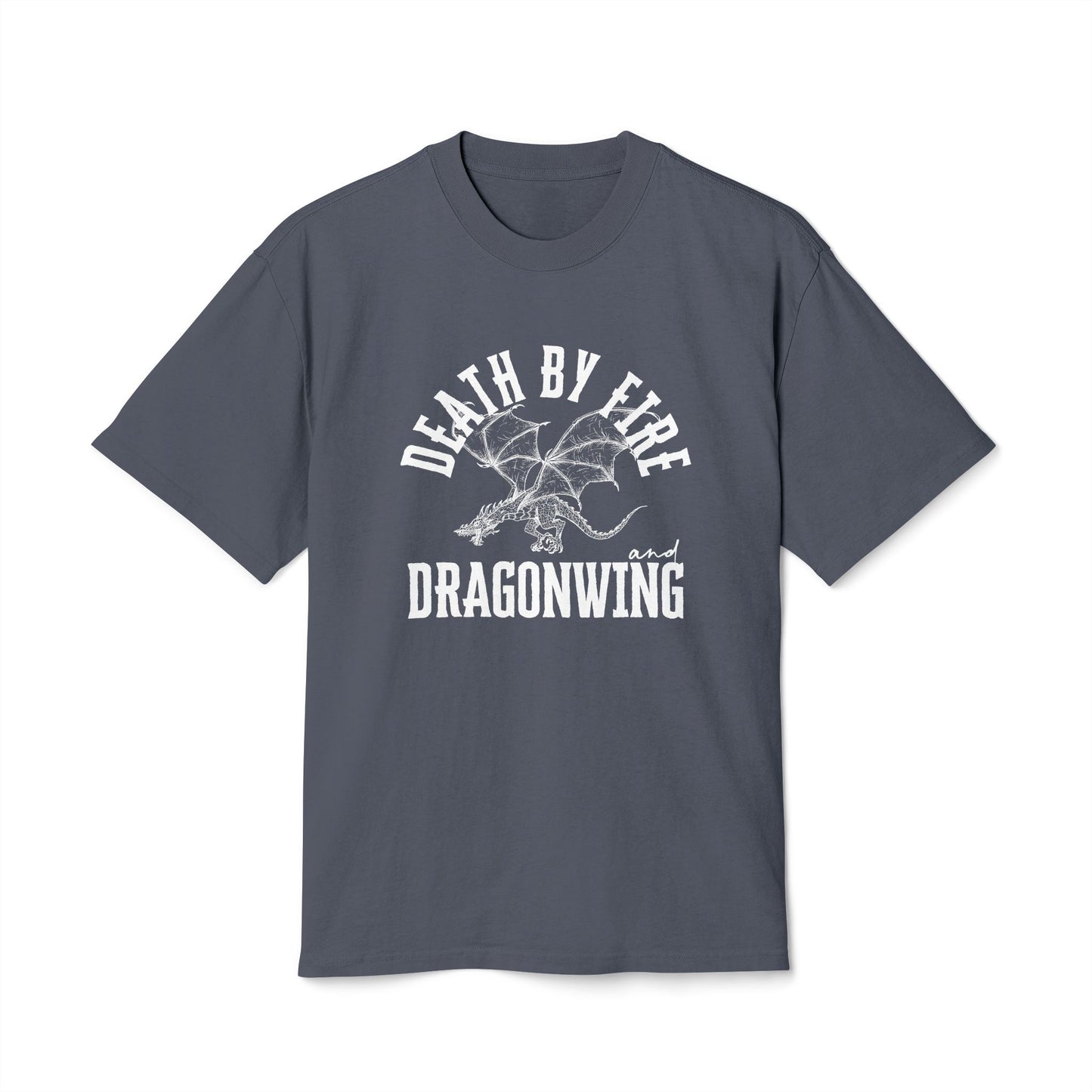 Death By Fire & Dragonwing | Unisex Heavy Faded Tee