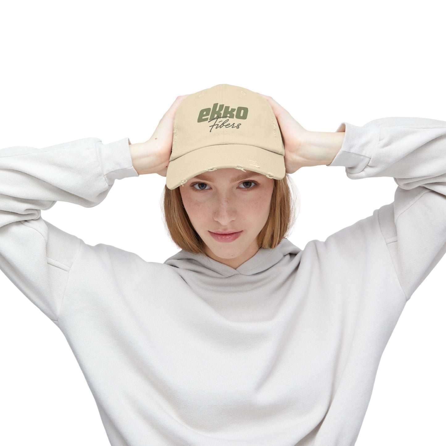 Ekko Fibers | Unisex Distressed Cap