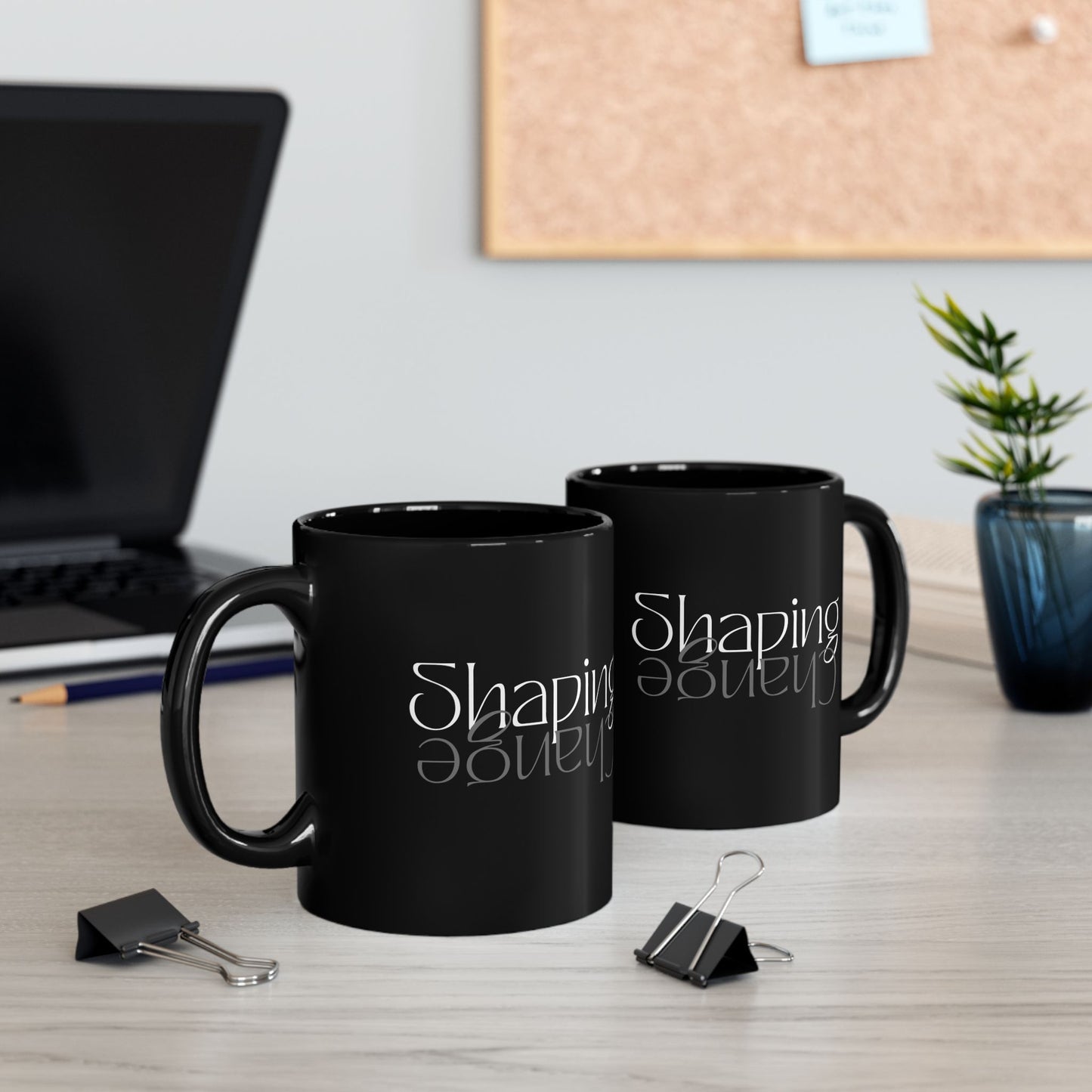 Shaping Change Mug | Black Ceramic Mug | 11oz