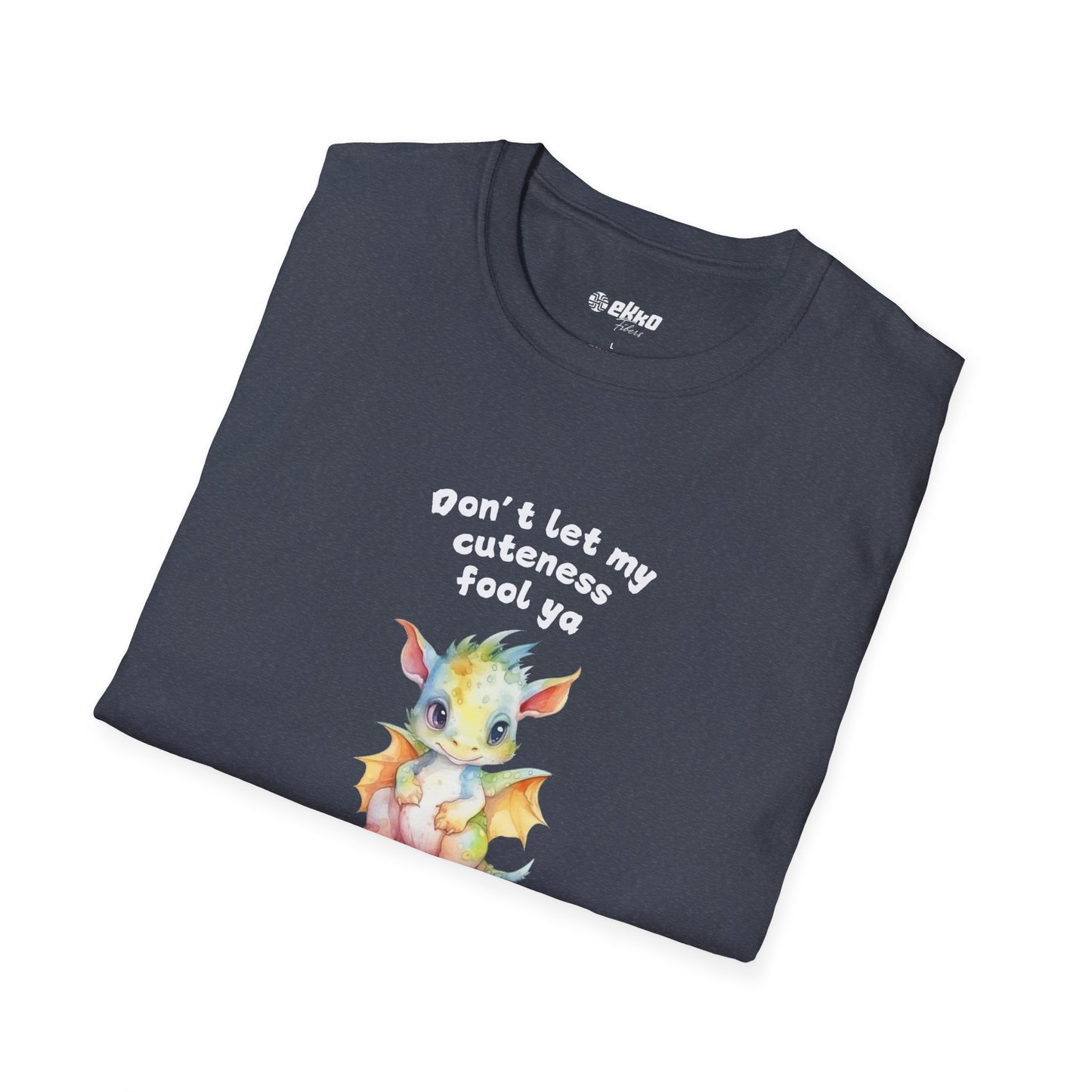 Don’t Let My Cuteness Fool You | Baby Dragon in Soft Pastels | Unisex Graphic Tee