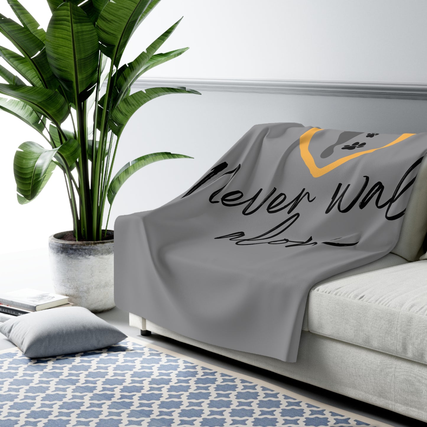 Never Walk Alone | Sherpa Fleece Blanket