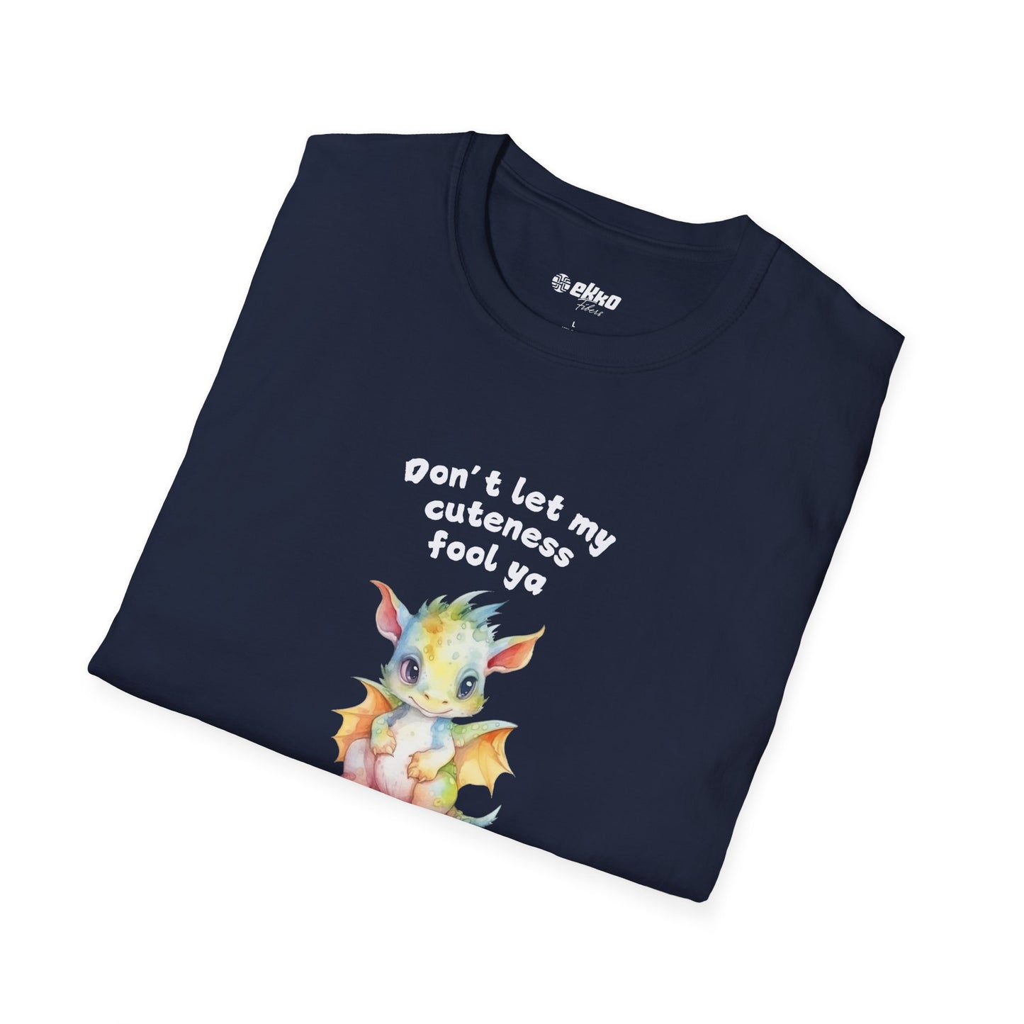 Don’t Let My Cuteness Fool You | Baby Dragon in Soft Pastels | Unisex Graphic Tee