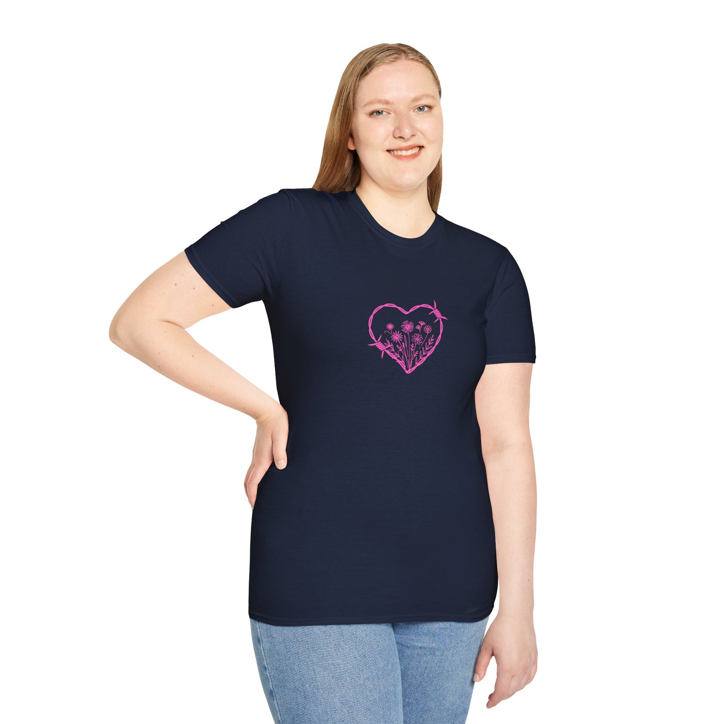 Barbed Heart & Daisies | Country Style | Unisex Graphic Tee