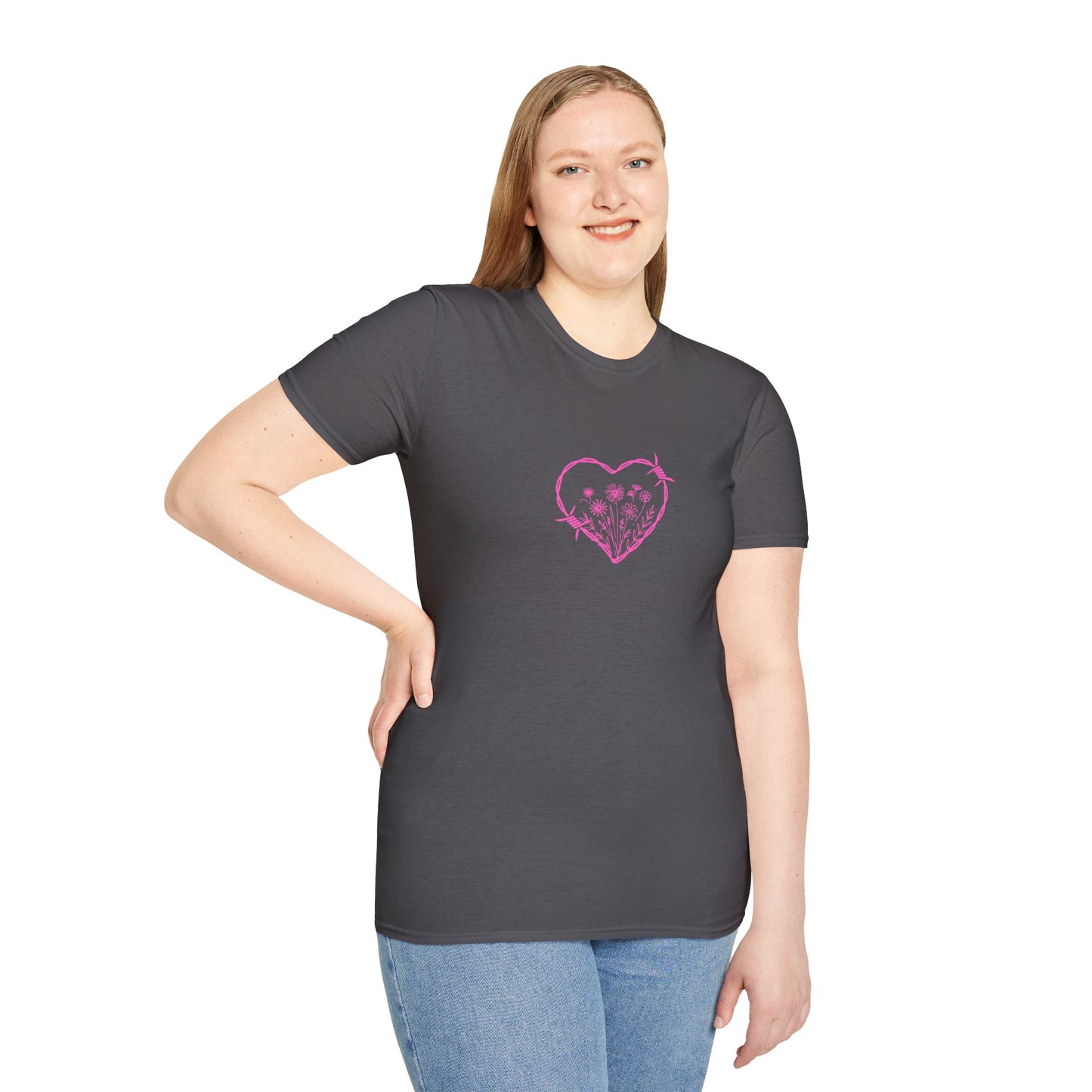 Barbed Heart & Daisies | Country Style | Unisex Graphic Tee