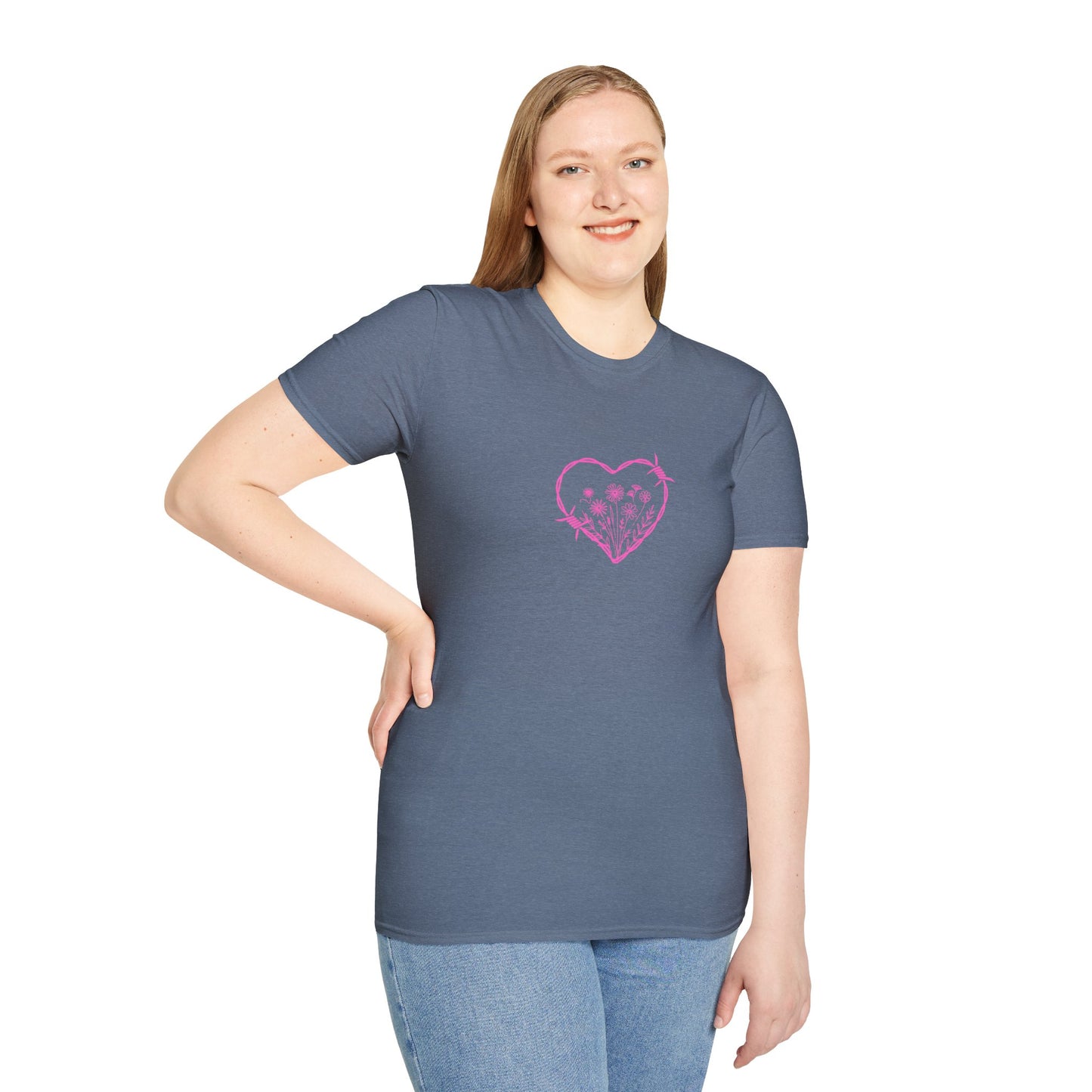 Barbed Heart & Daisies | Country Style | Unisex Graphic Tee
