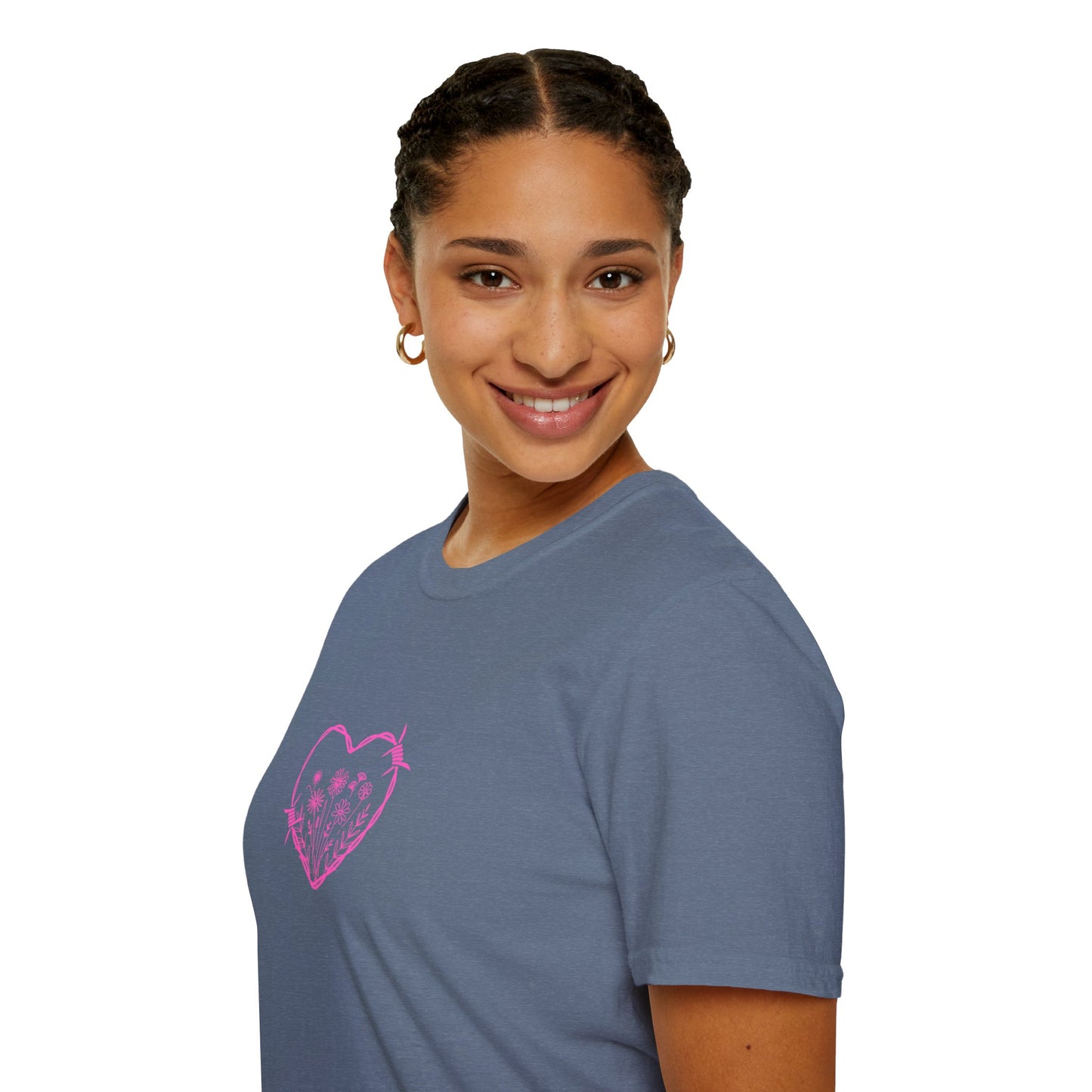 Barbed Heart & Daisies | Country Style | Unisex Graphic Tee
