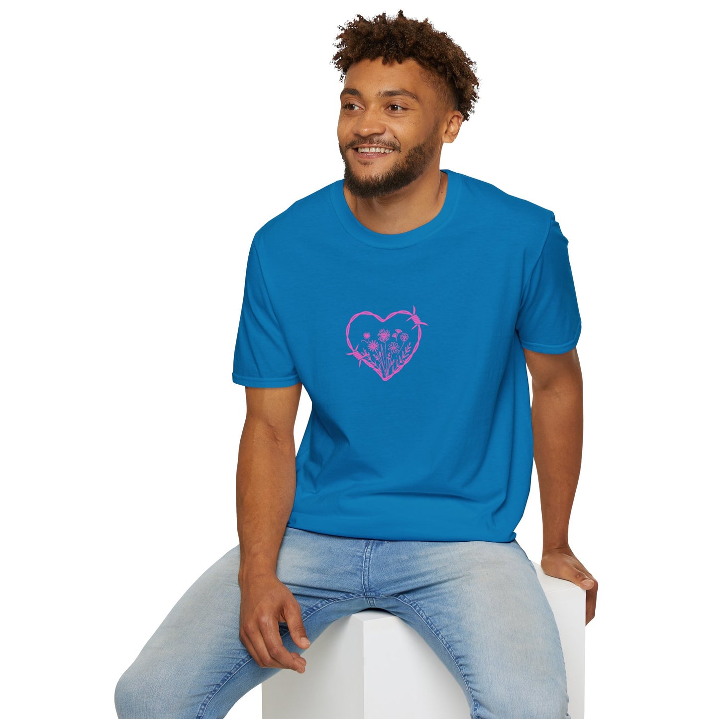 Barbed Heart & Daisies | Country Style | Unisex Graphic Tee