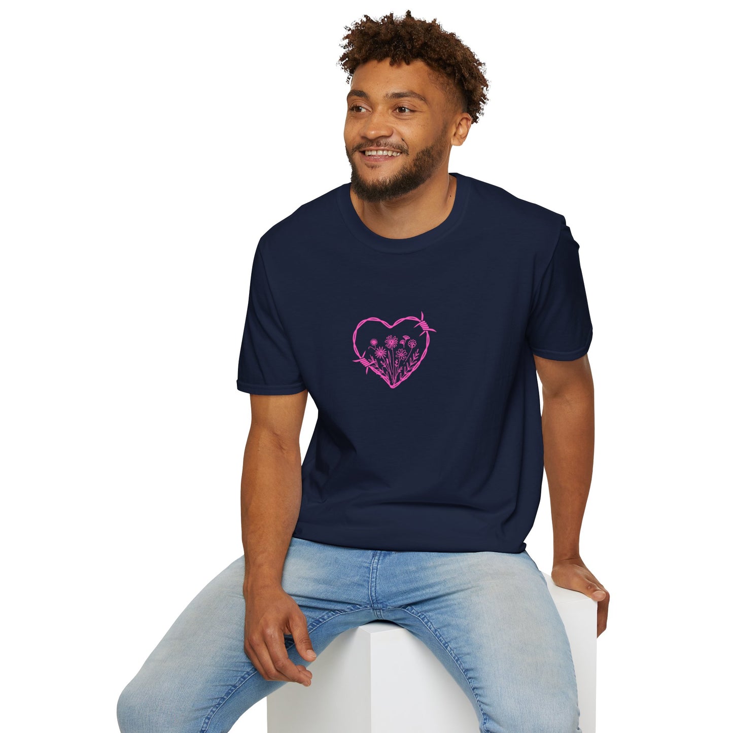 Barbed Heart & Daisies | Country Style | Unisex Graphic Tee