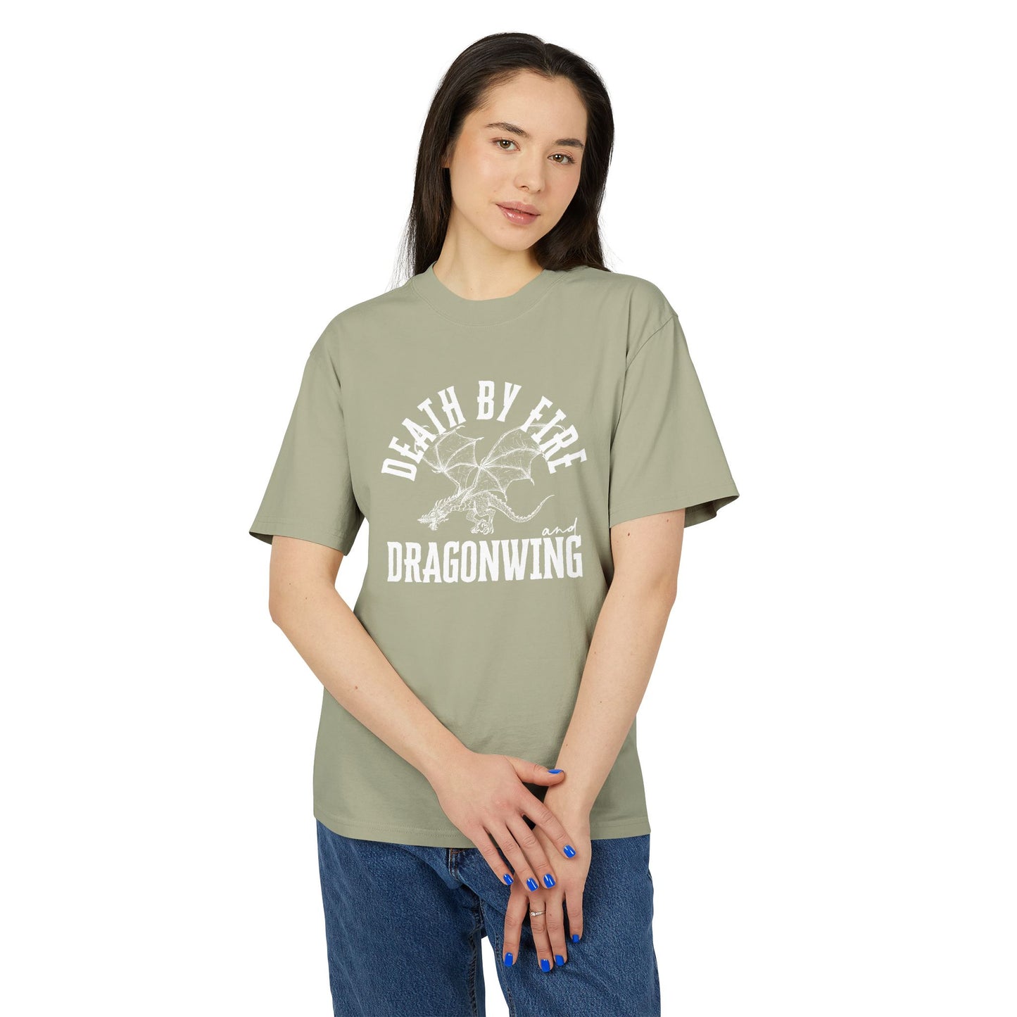 Death By Fire & Dragonwing | Unisex Heavy Faded Tee