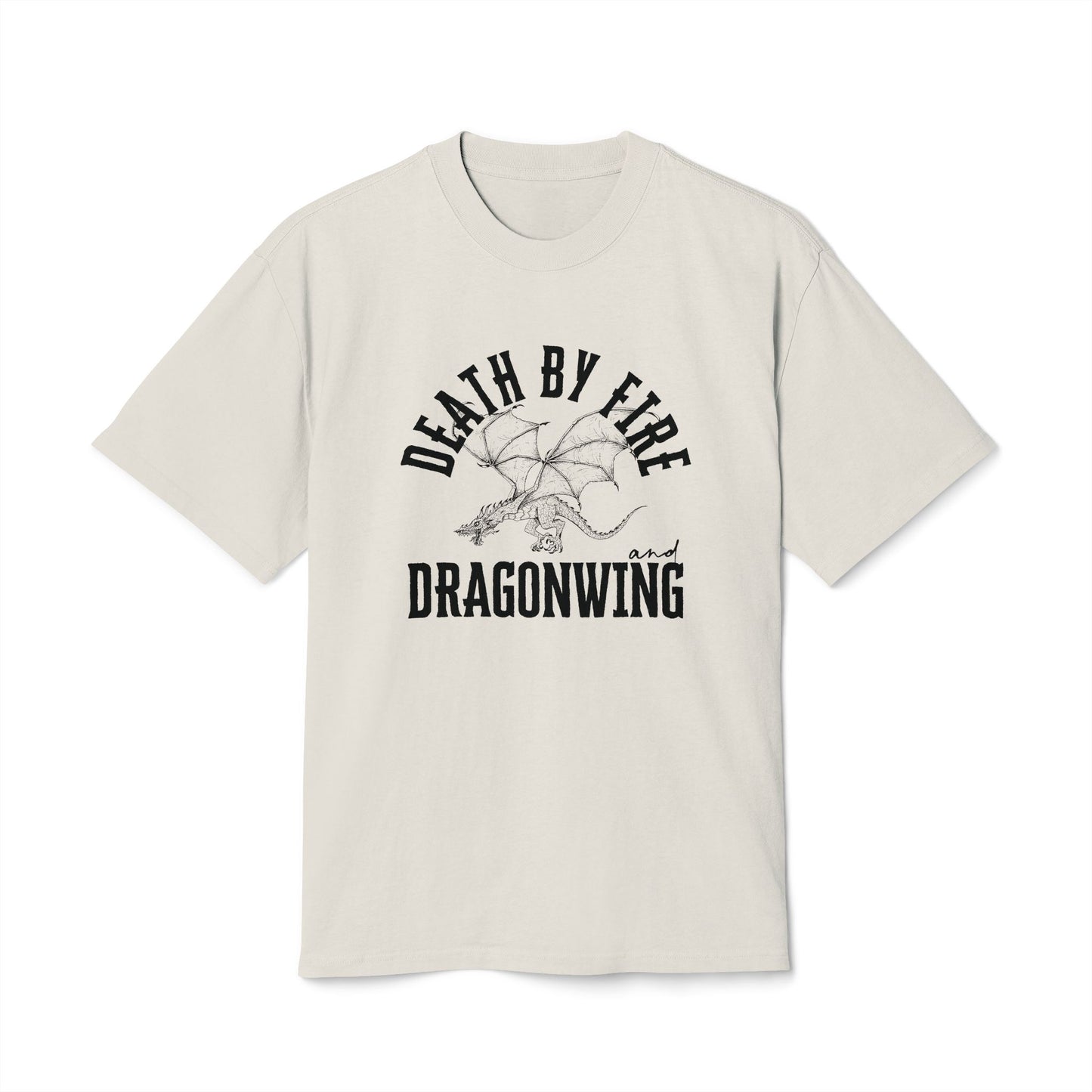 Death By Fire & Dragonwing | Unisex Heavy Faded Tee
