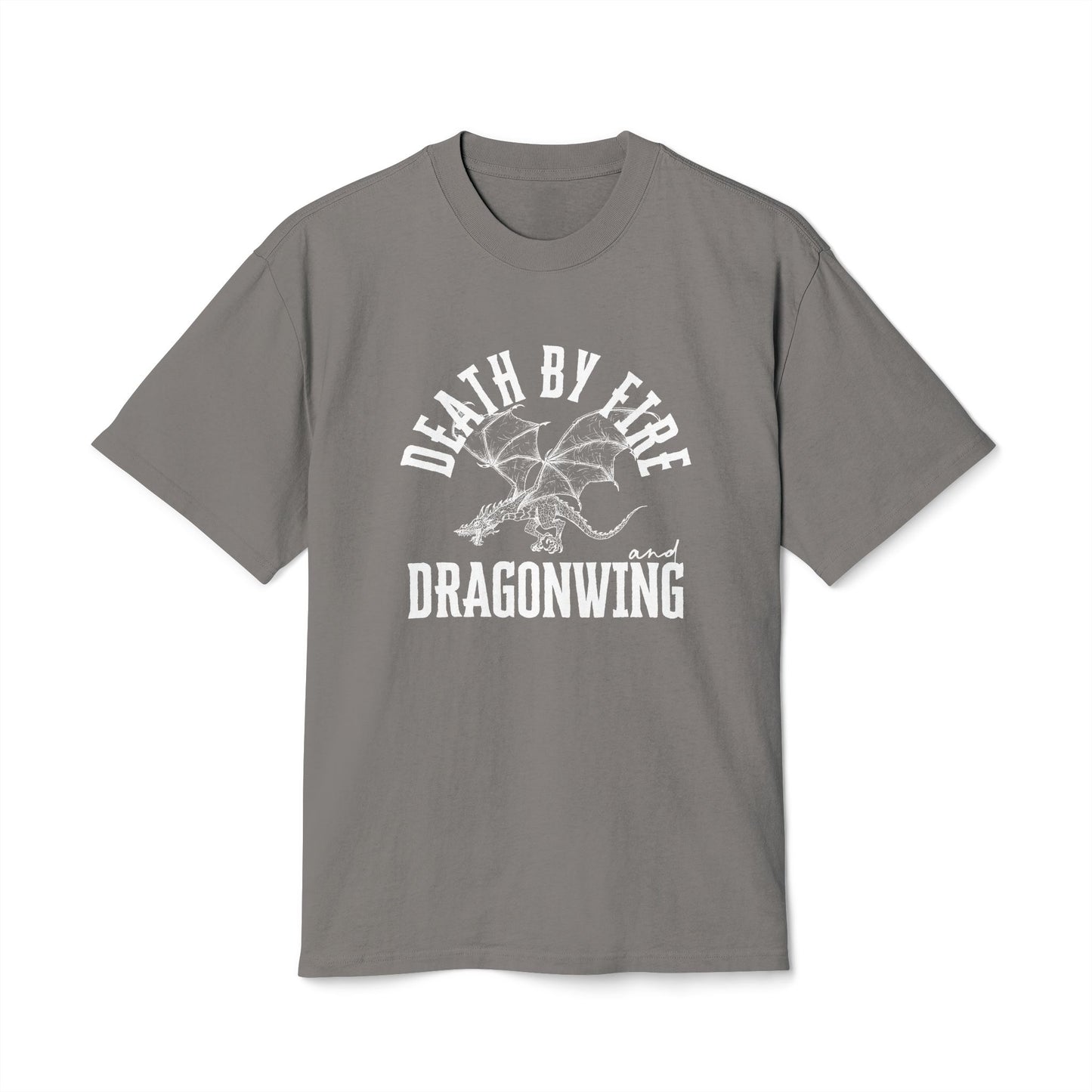 Death By Fire & Dragonwing | Unisex Heavy Faded Tee