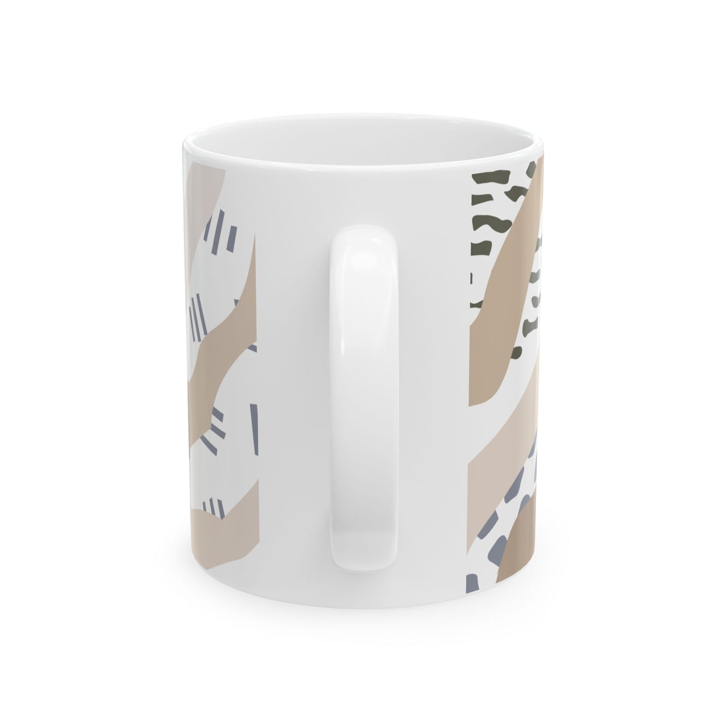 Retro Art | Flows of Creams | Ceramic Mug | 11 oz