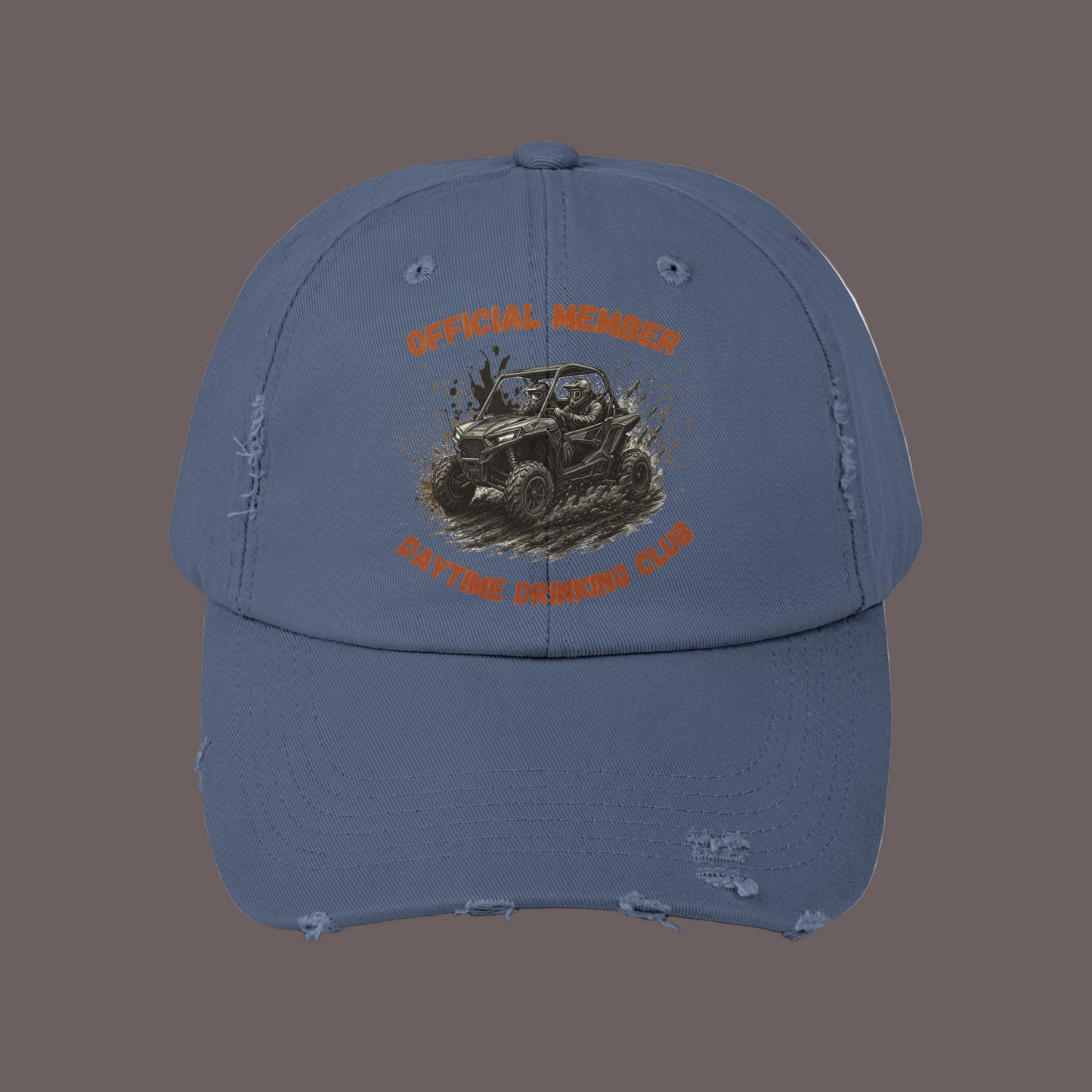 VIP Daytime Drinking Club | Side-by-Side Image | Unisex Distressed Cap