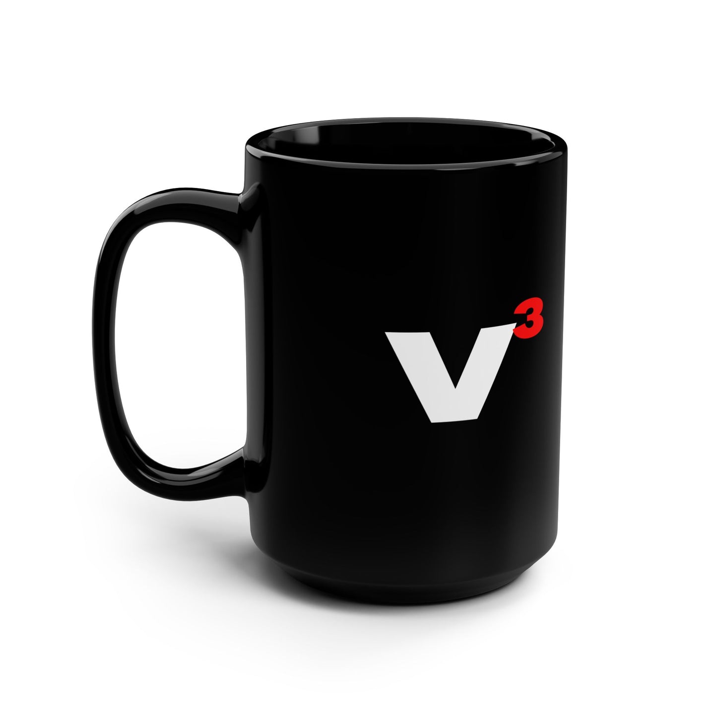 Veni, Vidi, Vici | V-Cubed | Black Mug, 15oz