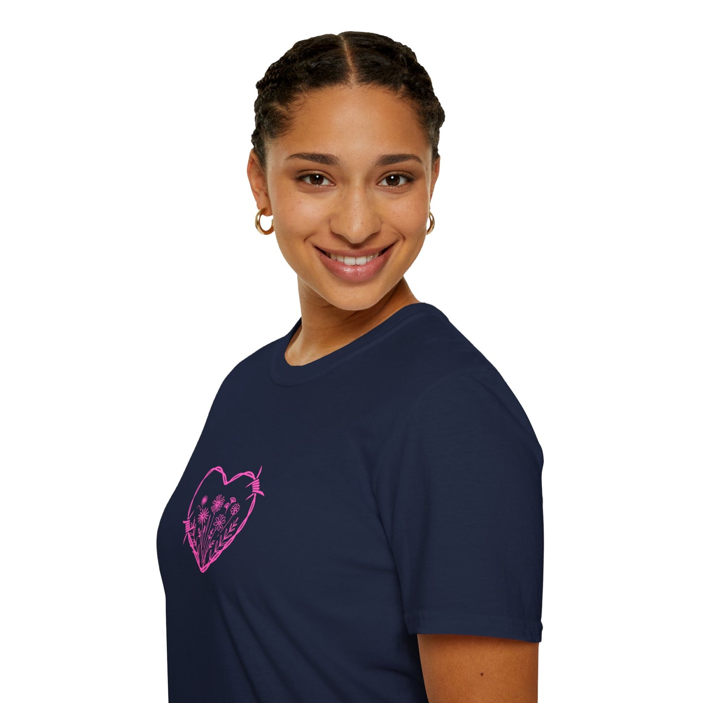 Barbed Heart & Daisies | Country Style | Unisex Graphic Tee