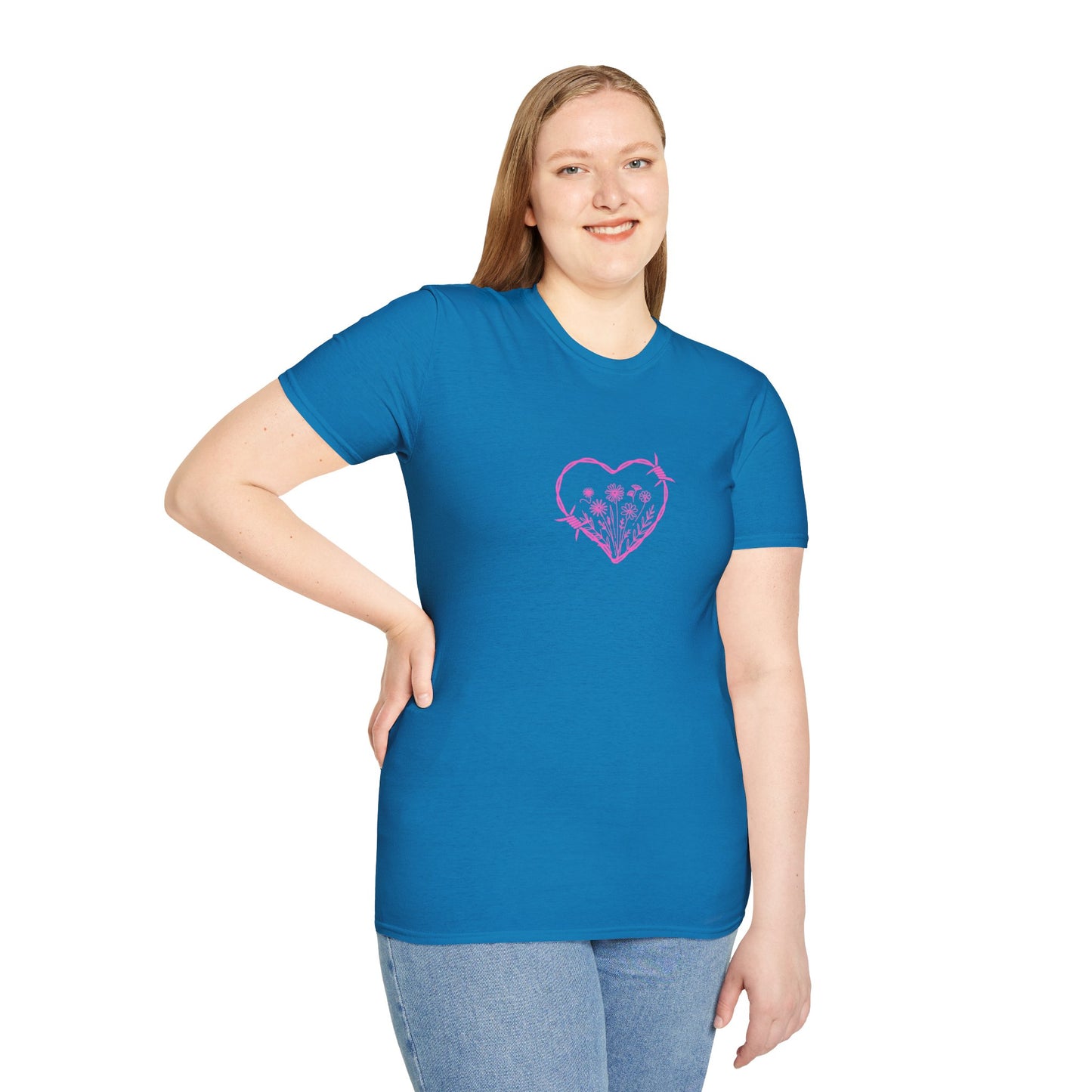 Barbed Heart & Daisies | Country Style | Unisex Graphic Tee