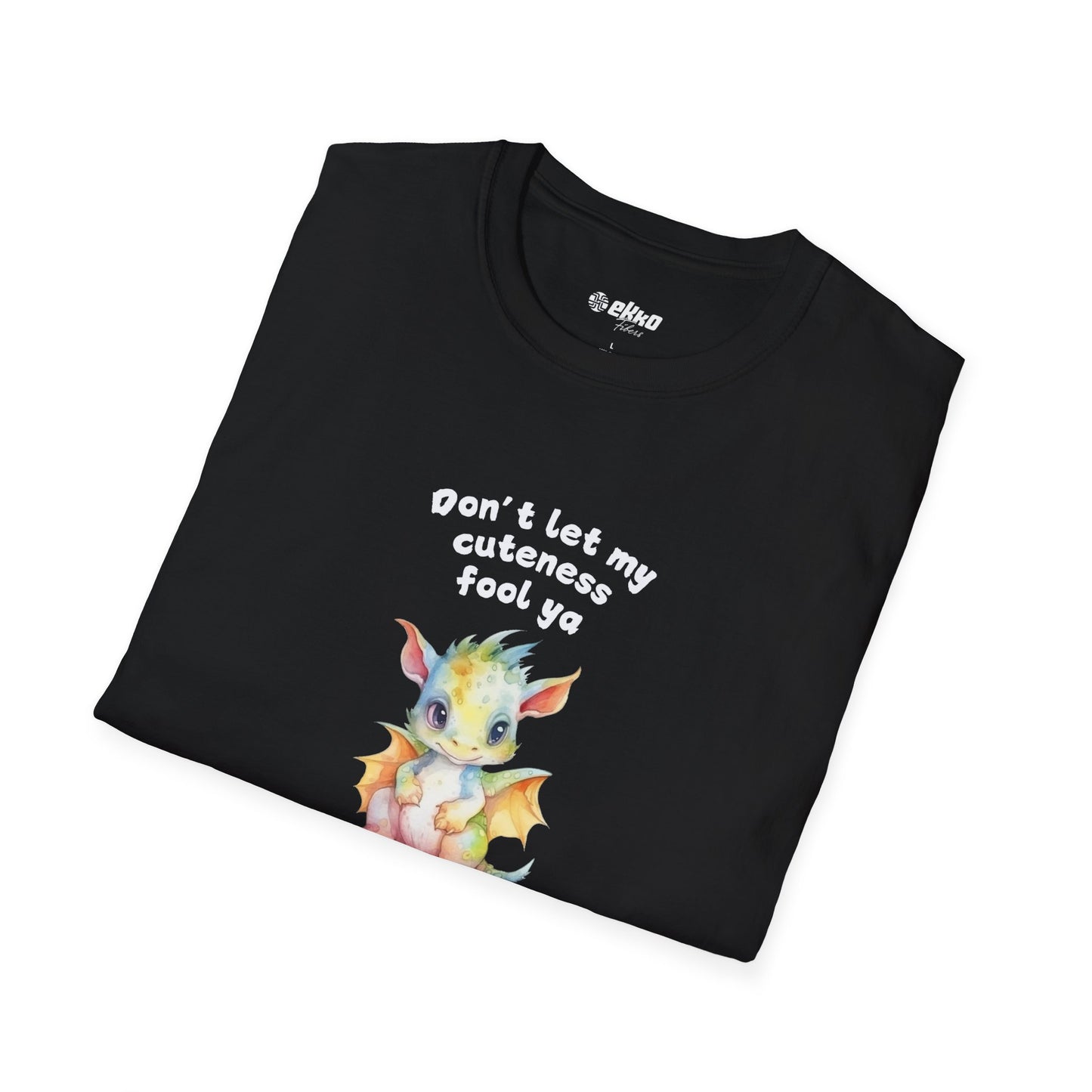 Don’t Let My Cuteness Fool You | Baby Dragon in Soft Pastels | Unisex Graphic Tee