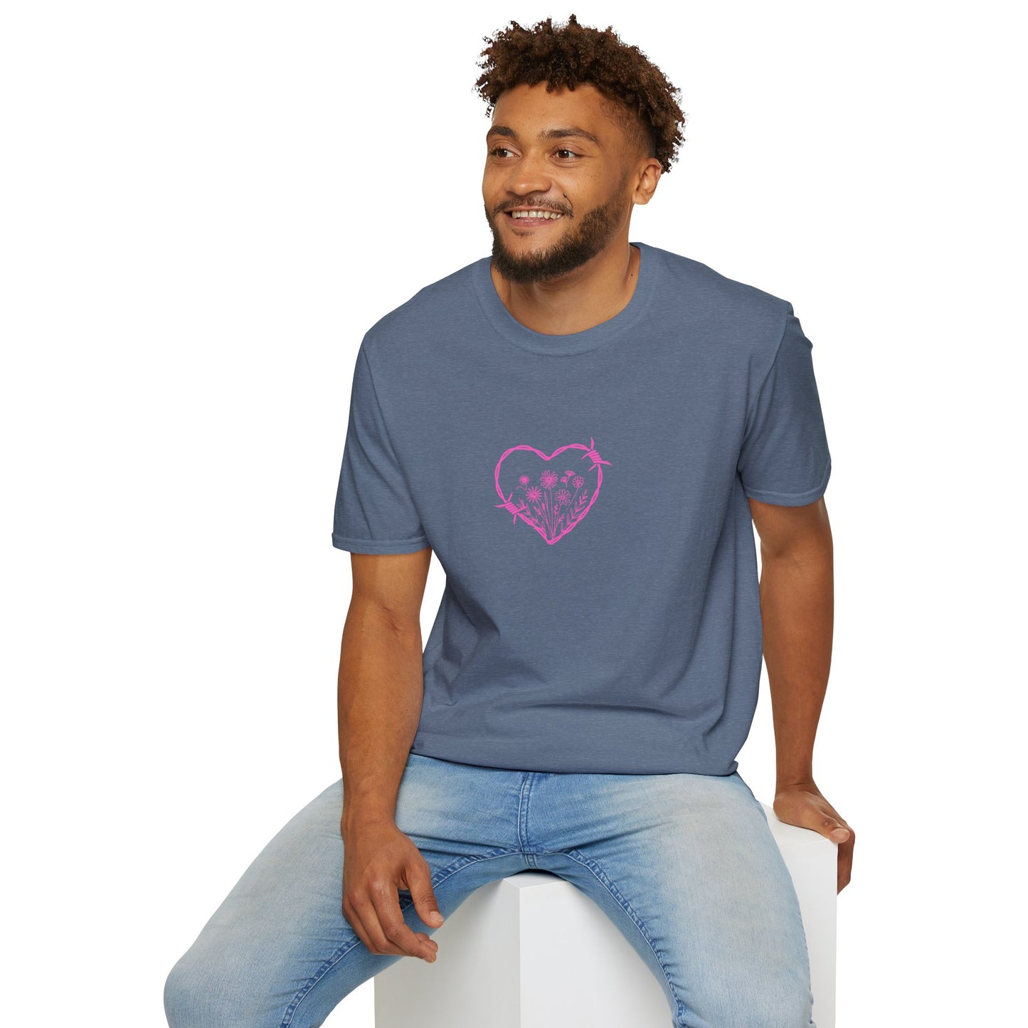 Barbed Heart & Daisies | Country Style | Unisex Graphic Tee