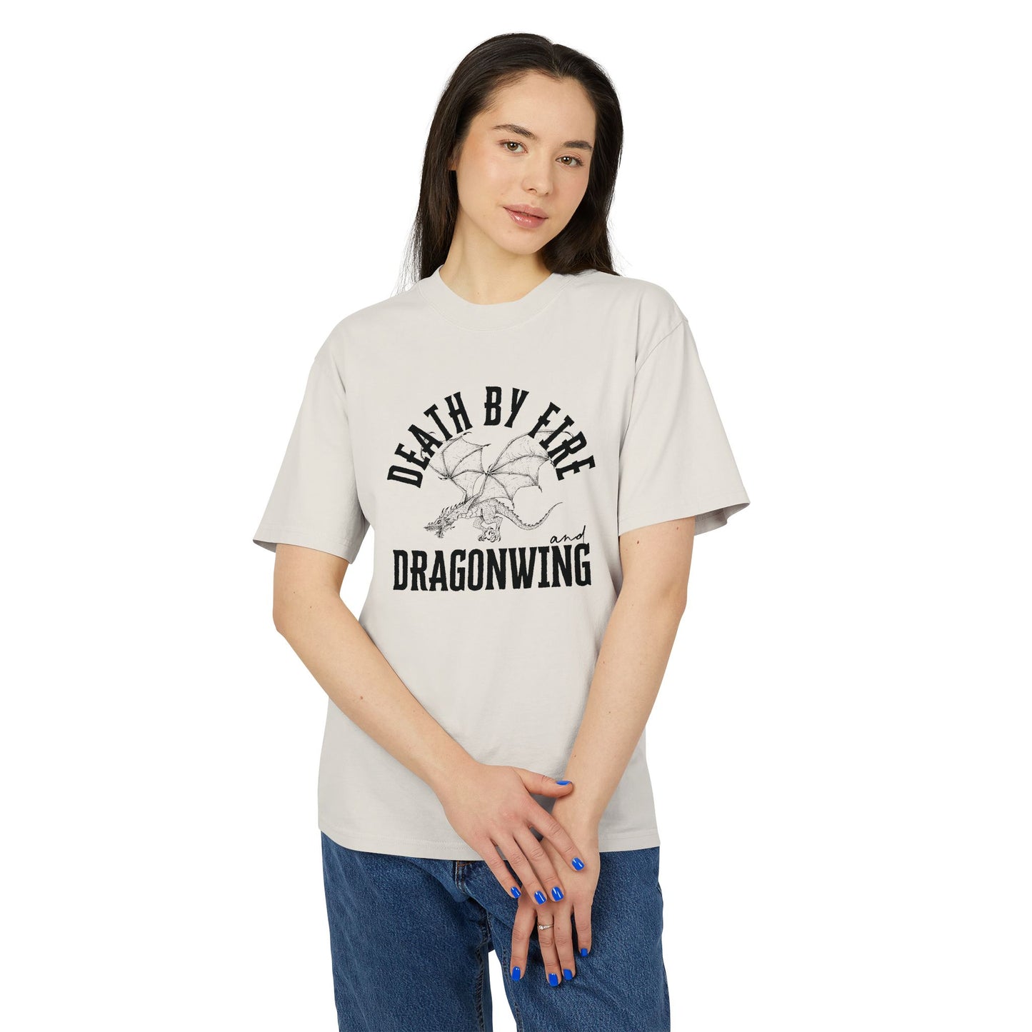Death By Fire & Dragonwing | Unisex Heavy Faded Tee