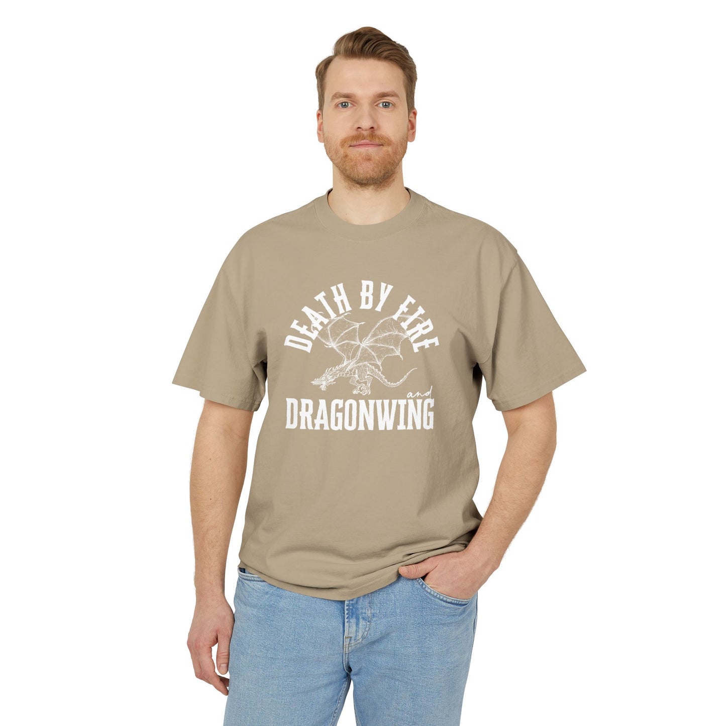 Death By Fire & Dragonwing | Unisex Heavy Faded Tee