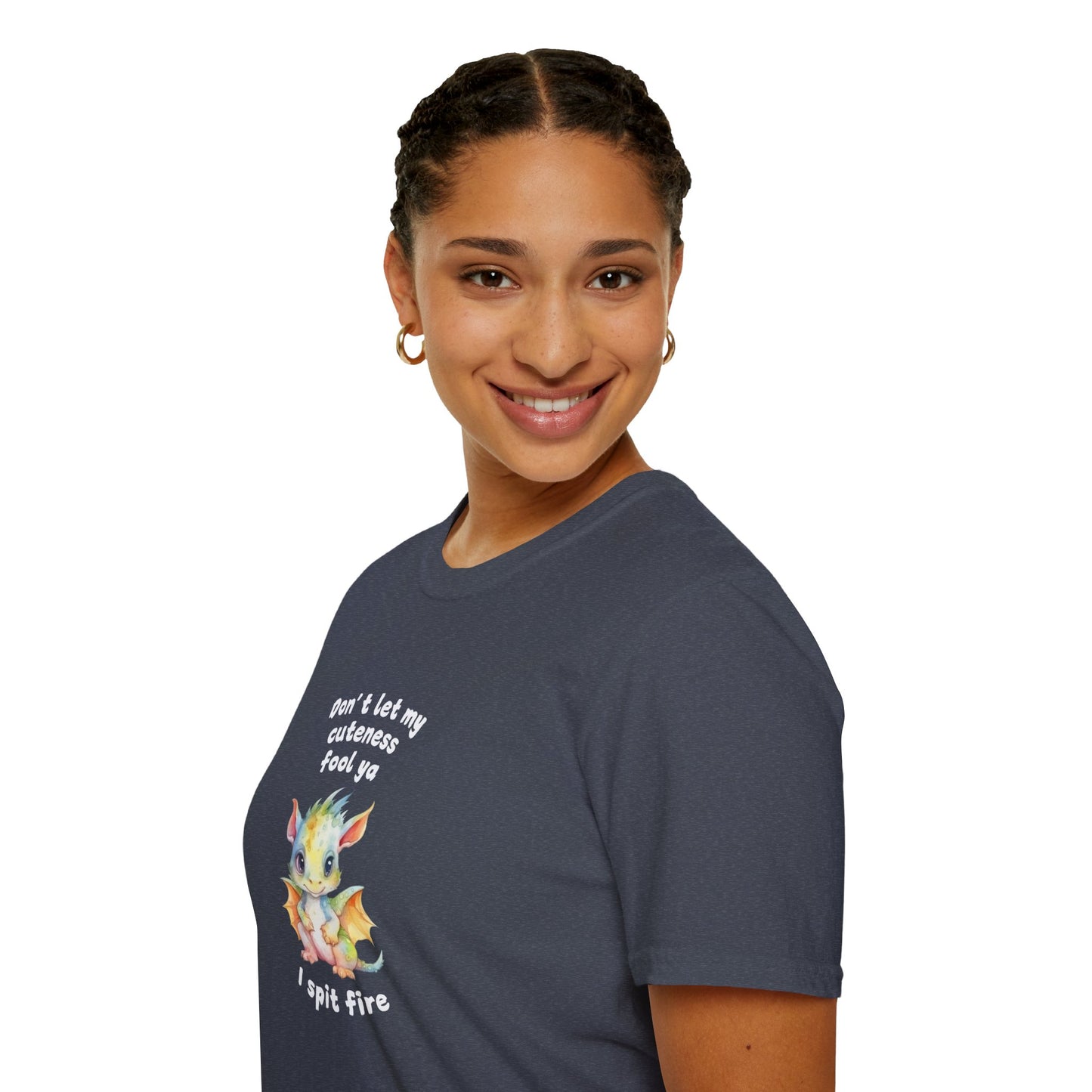 Don’t Let My Cuteness Fool You | Baby Dragon in Soft Pastels | Unisex Graphic Tee