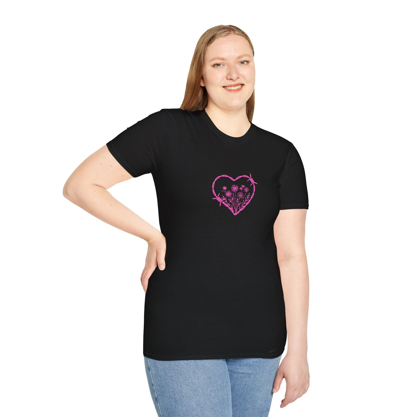 Barbed Heart & Daisies | Country Style | Unisex Graphic Tee