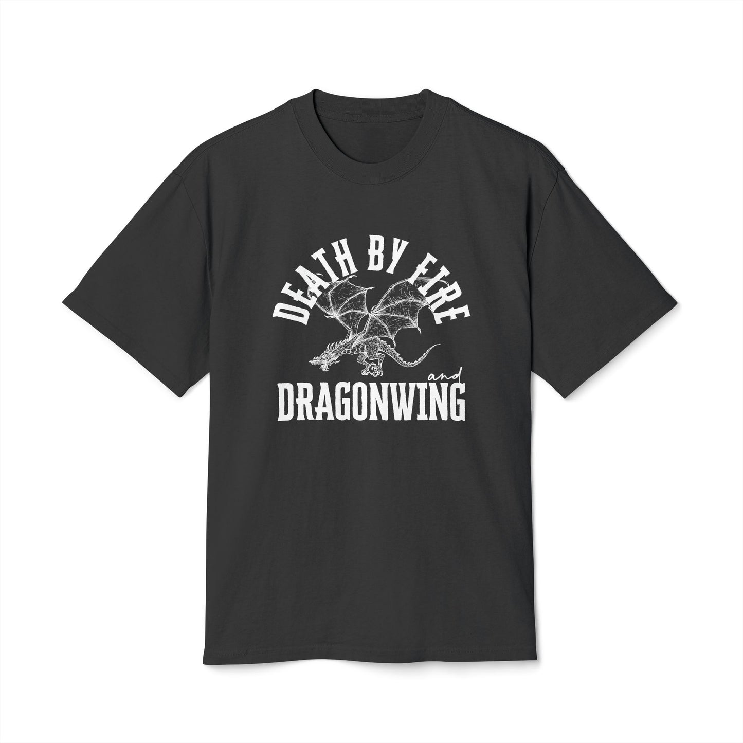Death By Fire & Dragonwing | Unisex Heavy Faded Tee