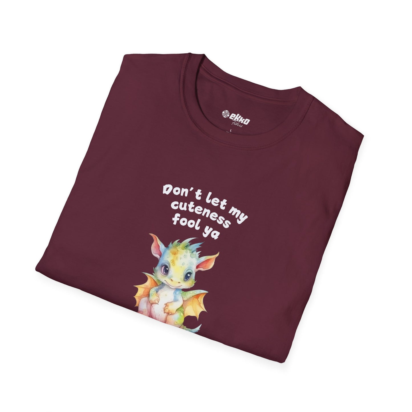 Don’t Let My Cuteness Fool You | Baby Dragon in Soft Pastels | Unisex Graphic Tee