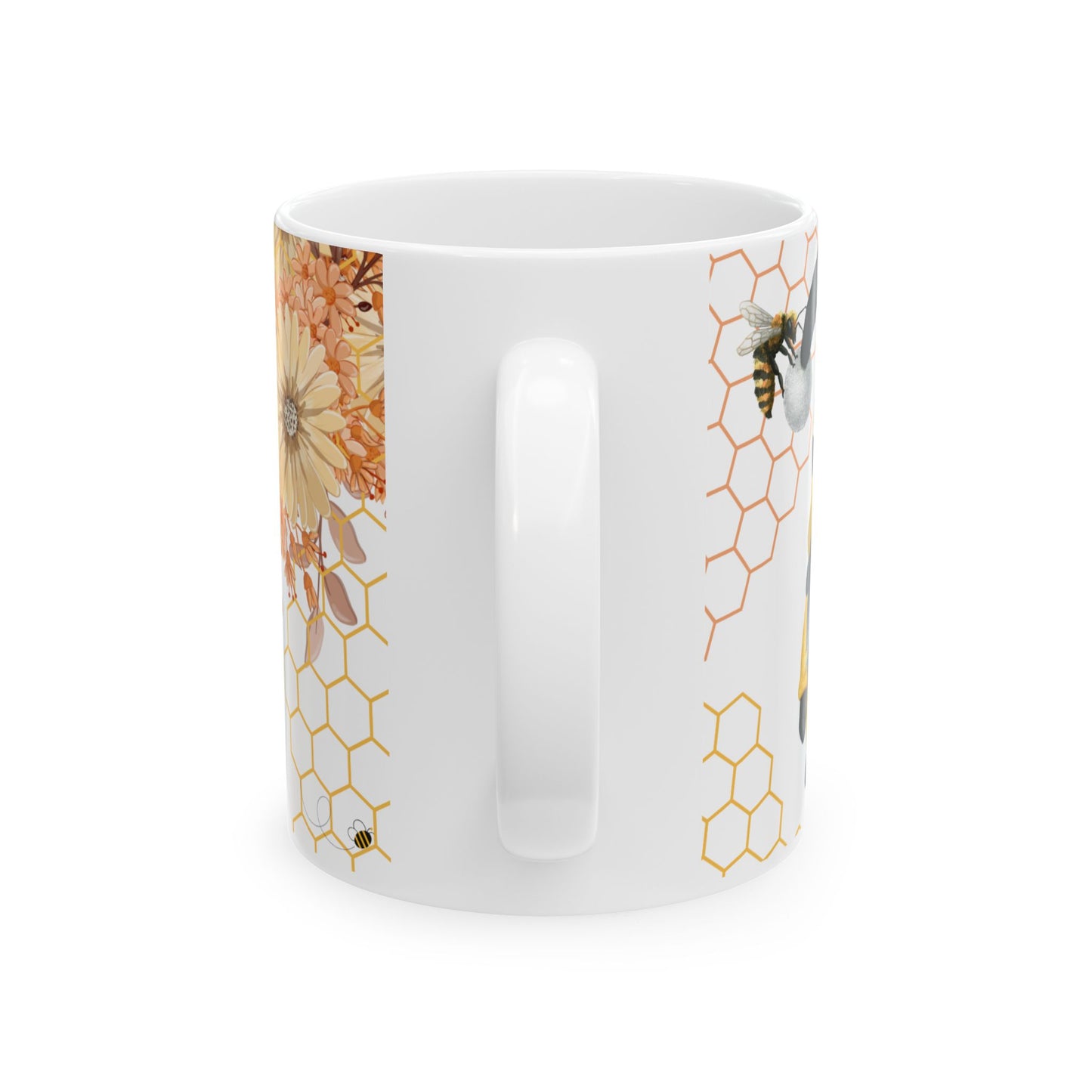 Bee Gnome with Bees Ceramic Mug, 11oz