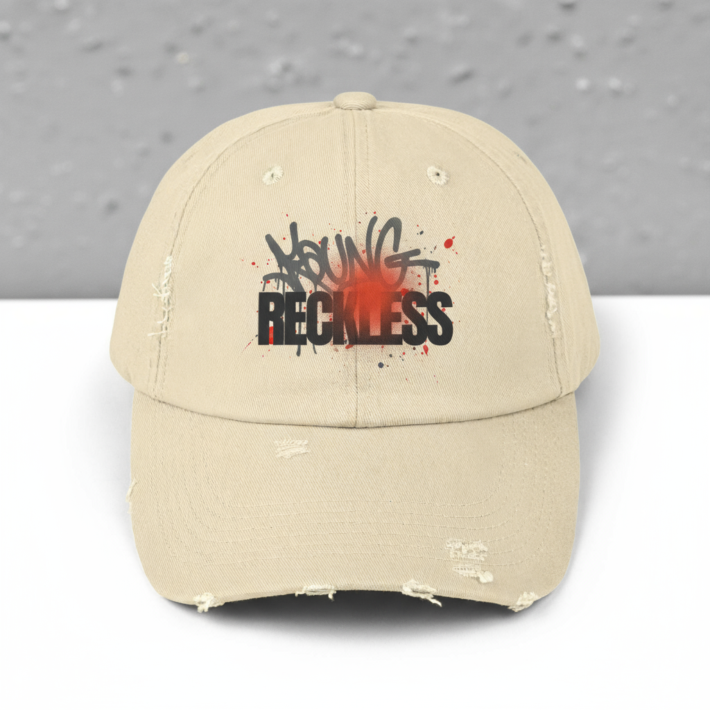 Reckless | Unisex Distressed Cap