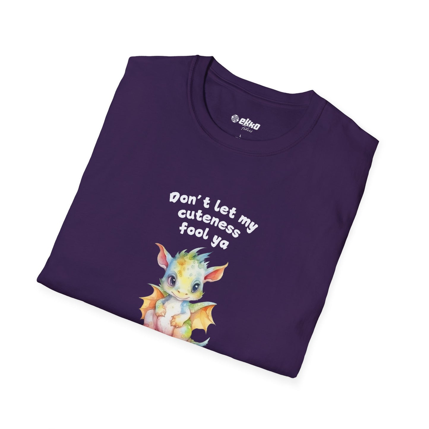 Don’t Let My Cuteness Fool You | Baby Dragon in Soft Pastels | Unisex Graphic Tee