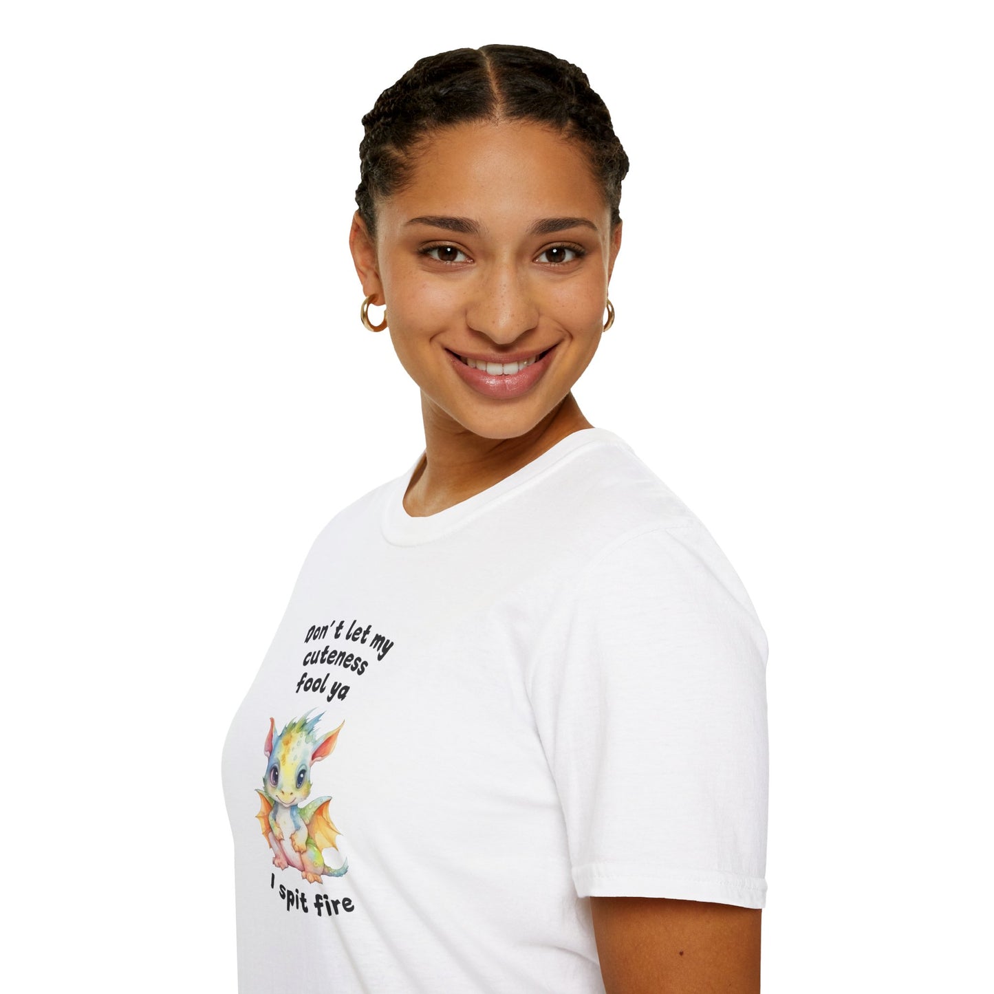 Don’t Let My Cuteness Fool You | Baby Dragon in Soft Pastels | Unisex Graphic Tee