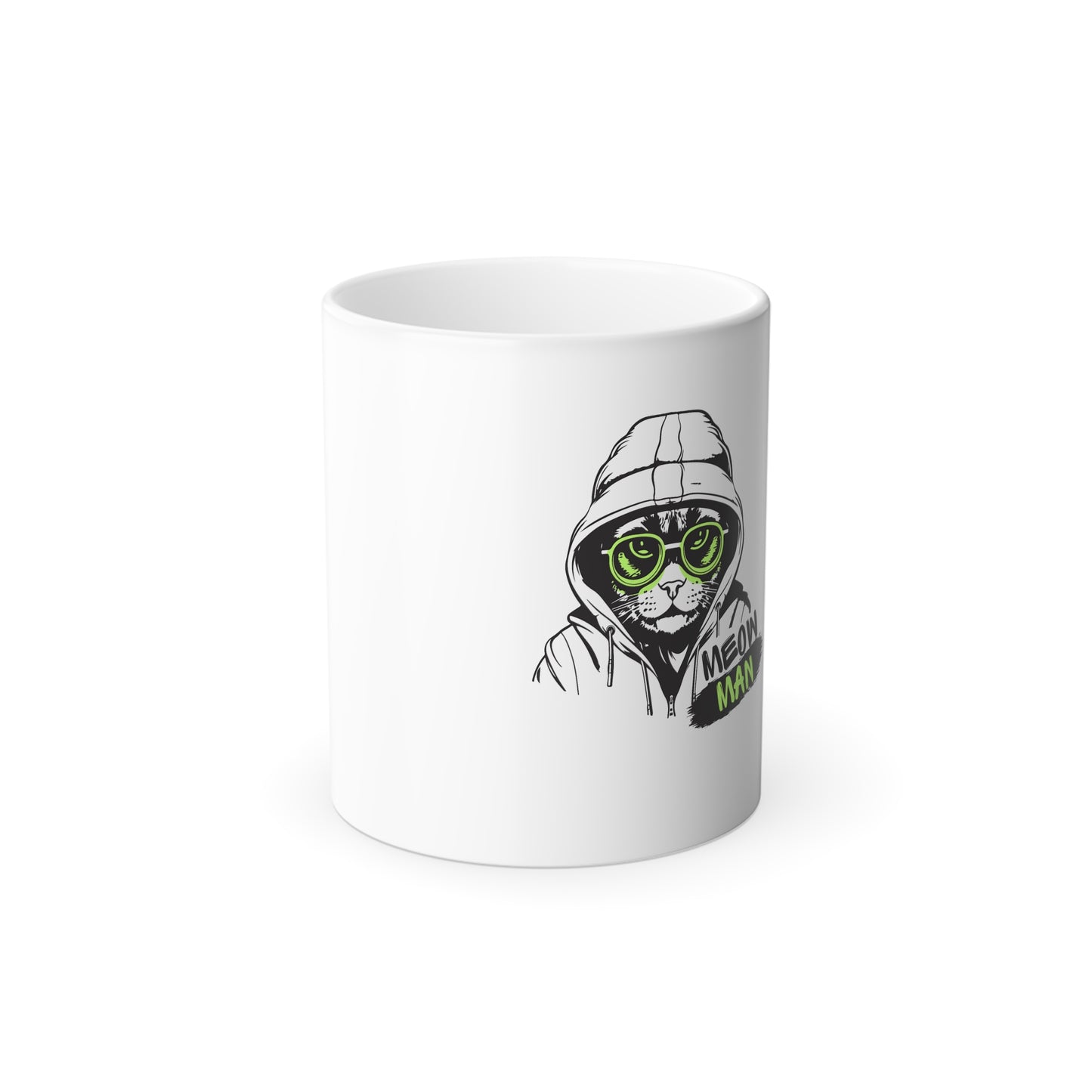 Meow Man | Cool Attitude | Color Morphing Mug | 11 oz