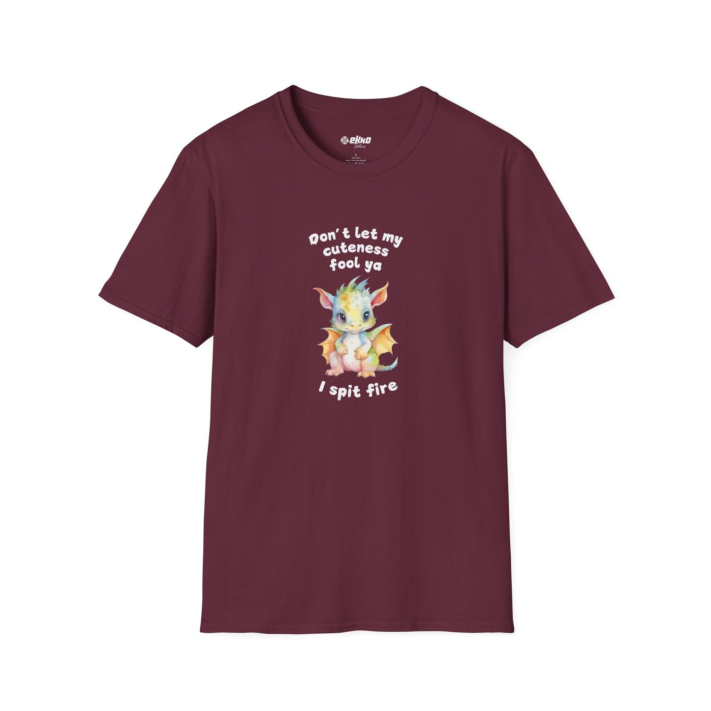 Don’t Let My Cuteness Fool You | Baby Dragon in Soft Pastels | Unisex Graphic Tee