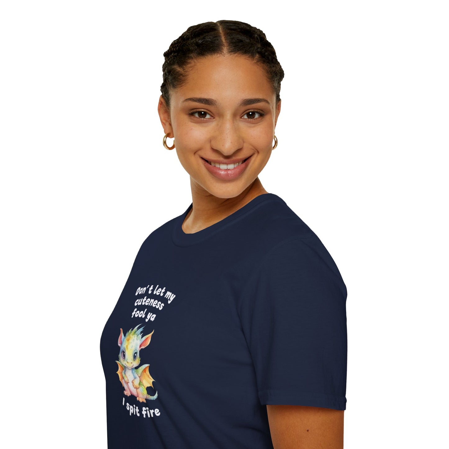 Don’t Let My Cuteness Fool You | Baby Dragon in Soft Pastels | Unisex Graphic Tee