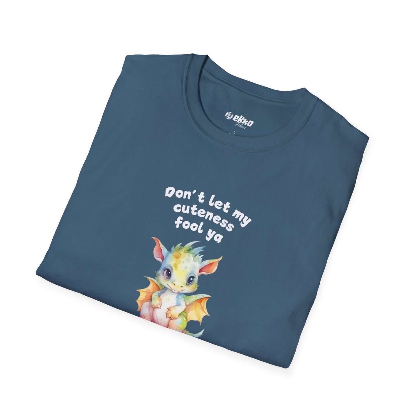 Don’t Let My Cuteness Fool You | Baby Dragon in Soft Pastels | Unisex Graphic Tee