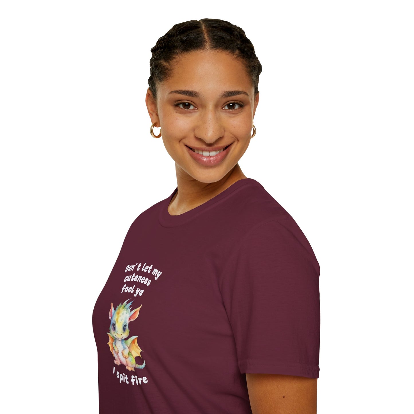 Don’t Let My Cuteness Fool You | Baby Dragon in Soft Pastels | Unisex Graphic Tee