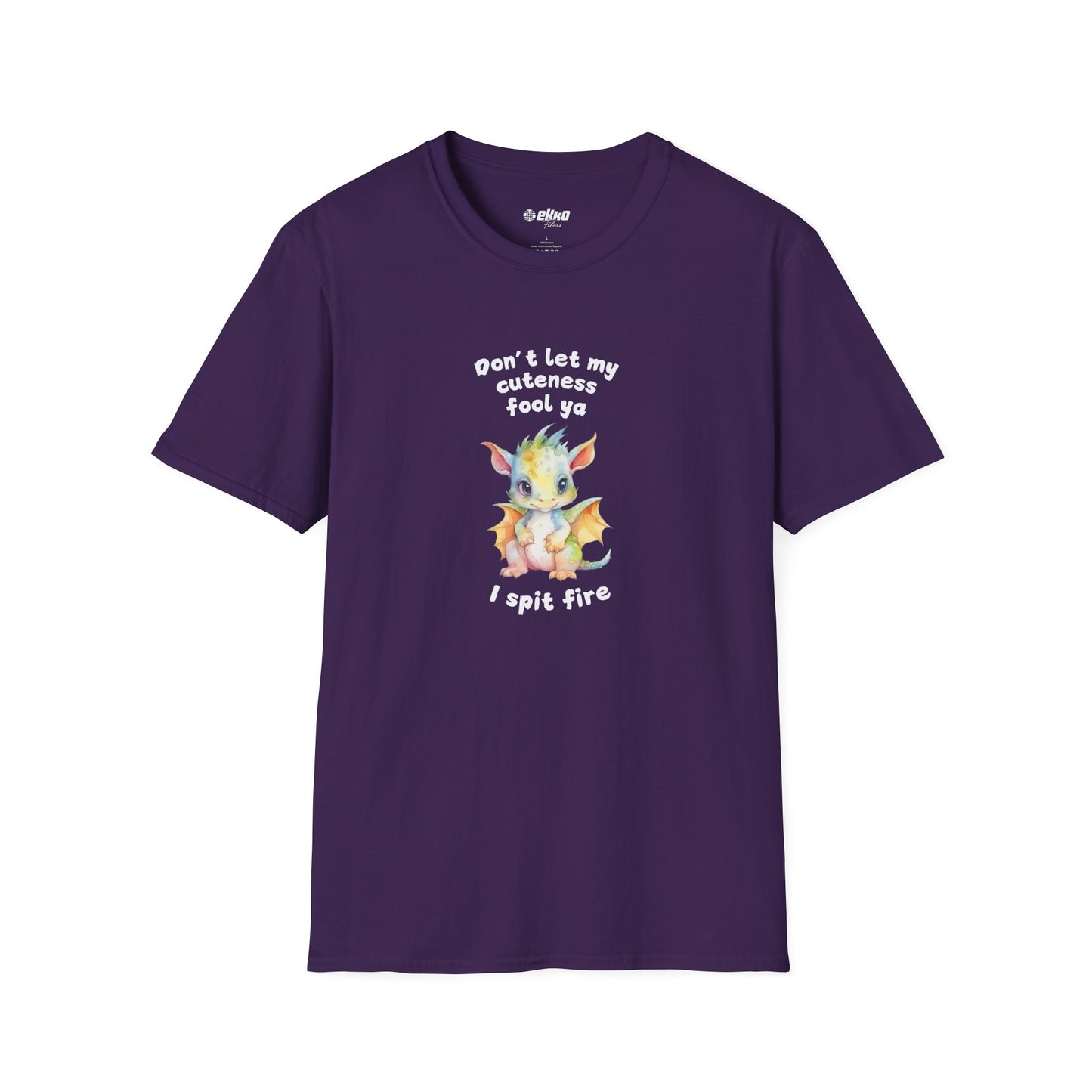 Don’t Let My Cuteness Fool You | Baby Dragon in Soft Pastels | Unisex Graphic Tee