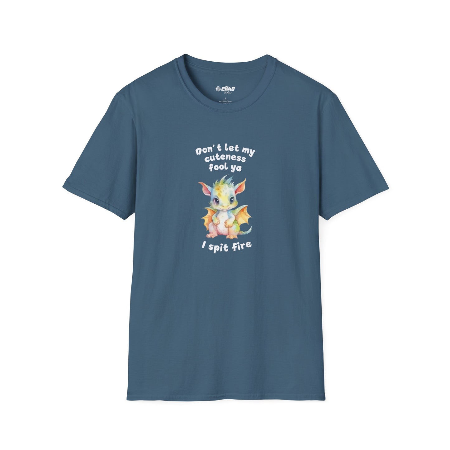 Don’t Let My Cuteness Fool You | Baby Dragon in Soft Pastels | Unisex Graphic Tee