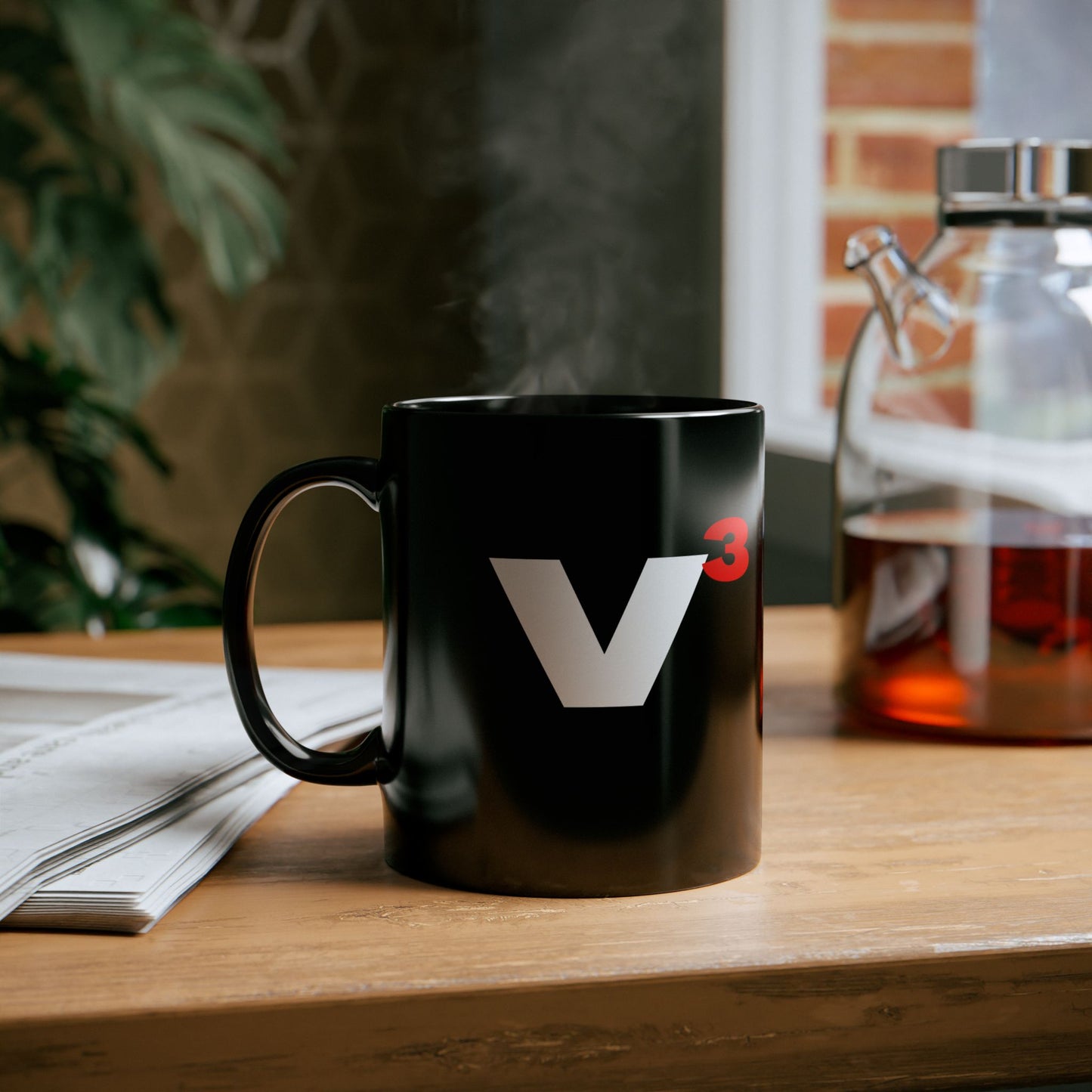 Veni, Vidi, Vici | V-Cubed | Black Mug | 11 oz