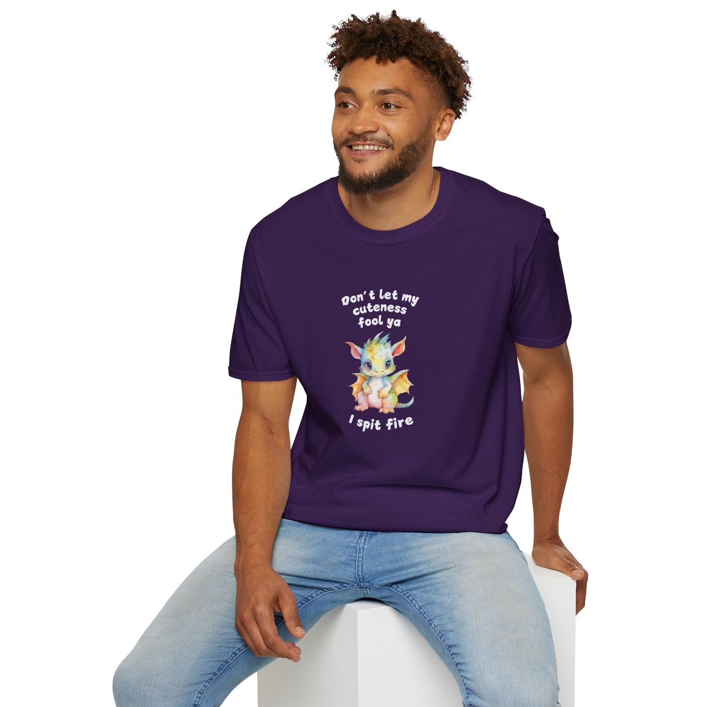 Don’t Let My Cuteness Fool You | Baby Dragon in Soft Pastels | Unisex Graphic Tee