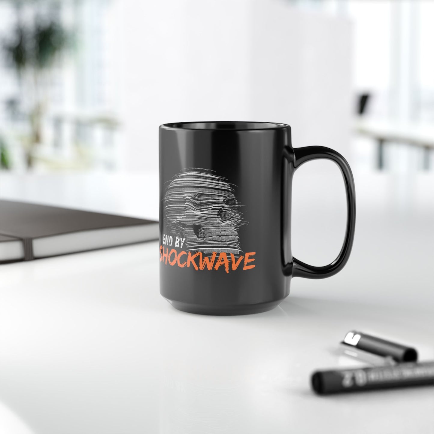 End by Shockwave | Black Mug |15oz