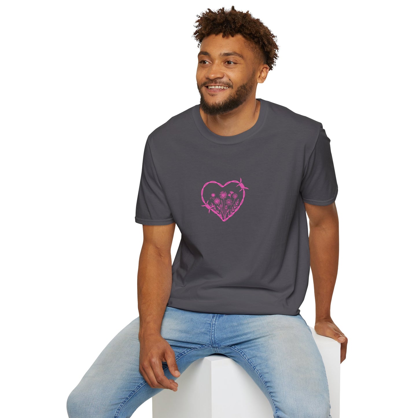 Barbed Heart & Daisies | Country Style | Unisex Graphic Tee