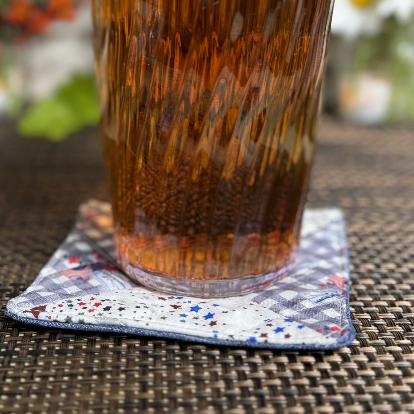 Coasters | Original | Patriotic 3 pack | Checkered Flags w/ Stars