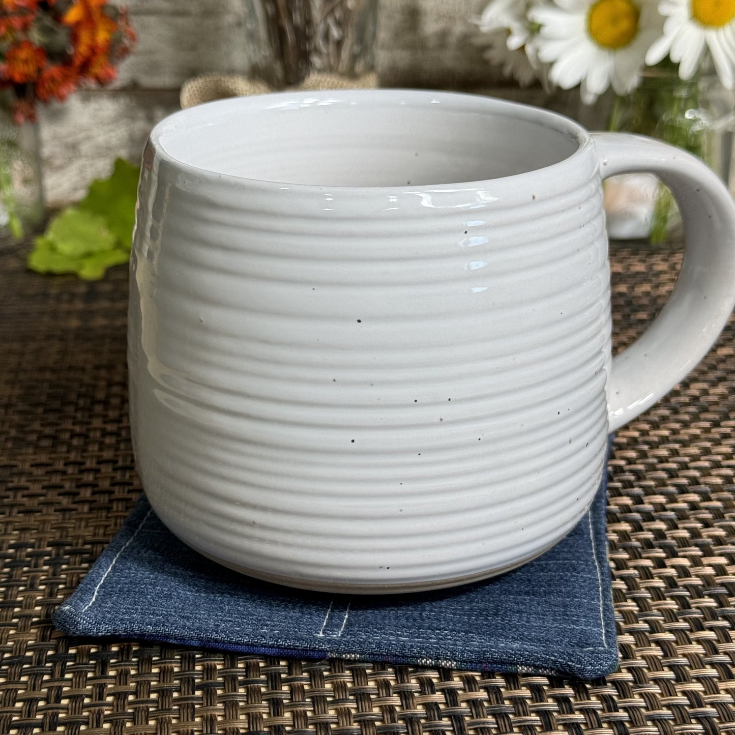 Coasters | Original | Upcycled 1 pack | Blue/Green Blocks Combo