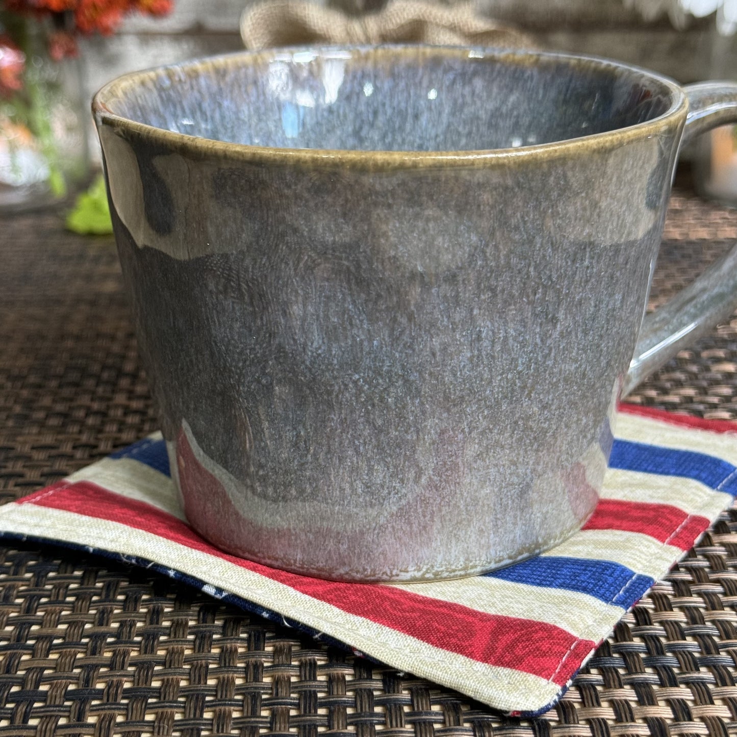 Coasters | Original | Patriotic 4 pack | Stars/Stripes/Fireworks