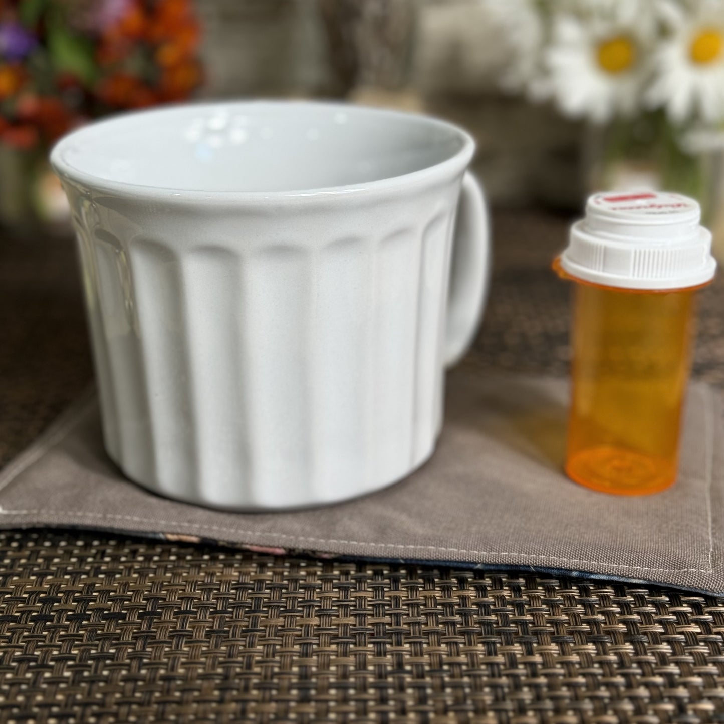 Coasters | Extra Large | Upcycled 1 Pack | Blue/Brown Combo